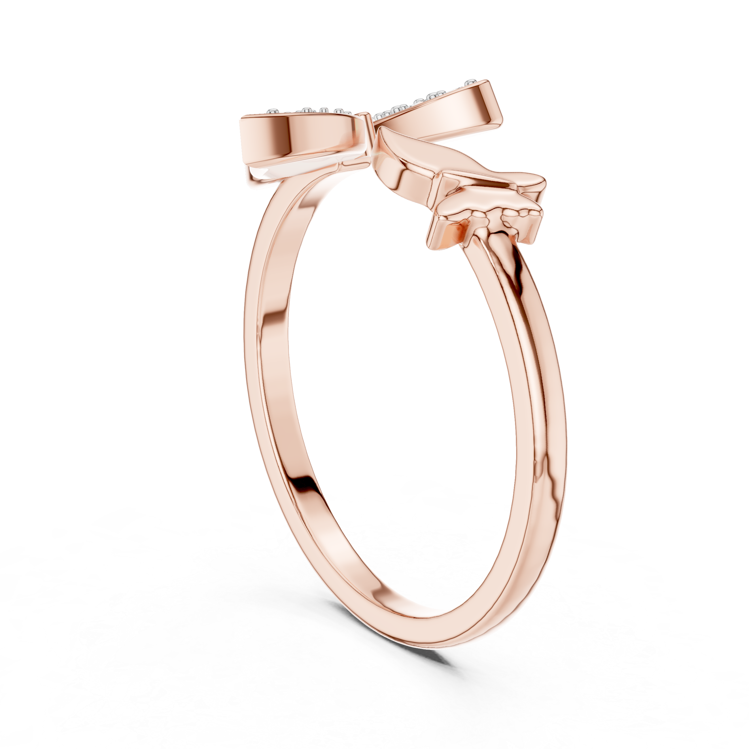 Bow Knot Diamond Accent Ring