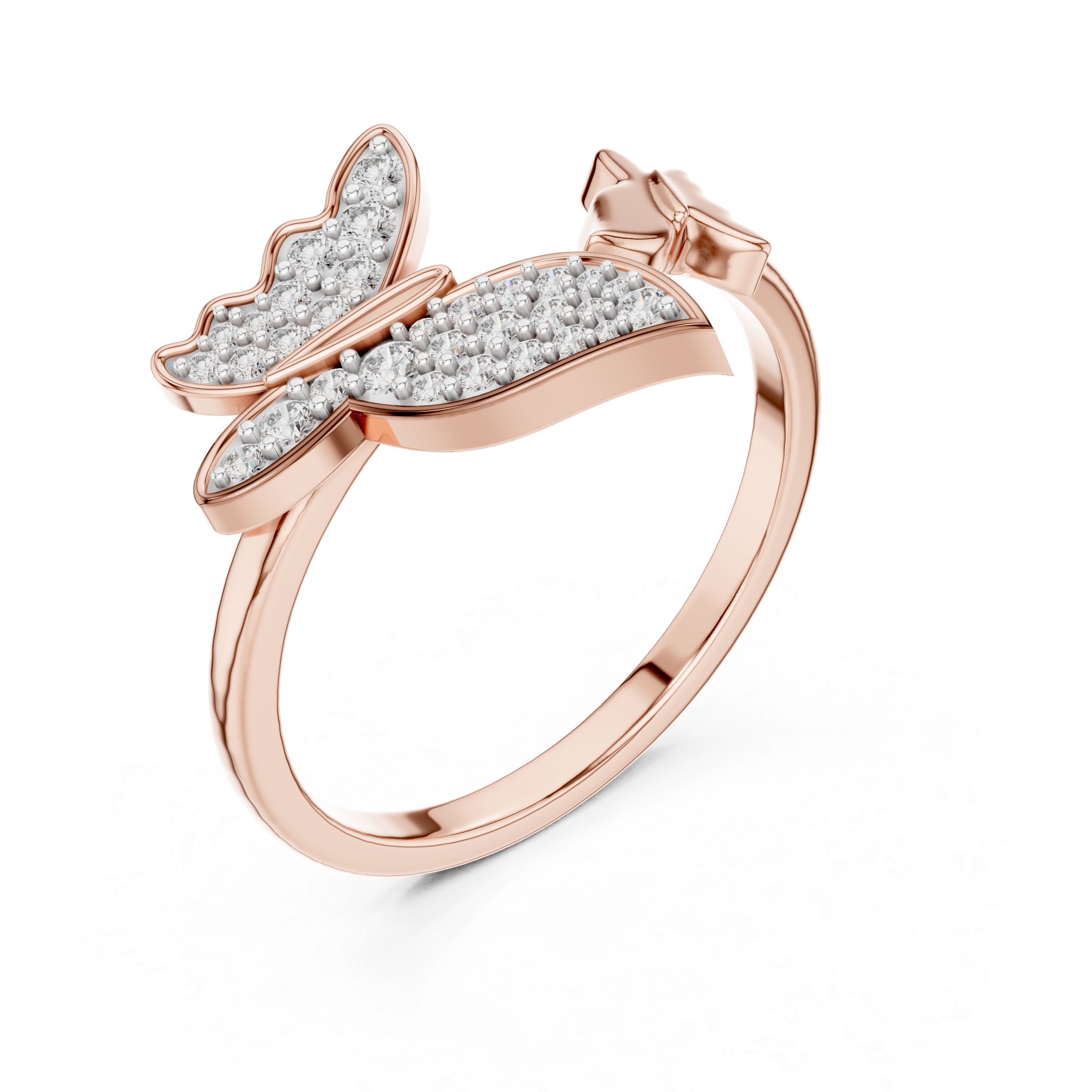 Bow Knot Diamond Accent Ring