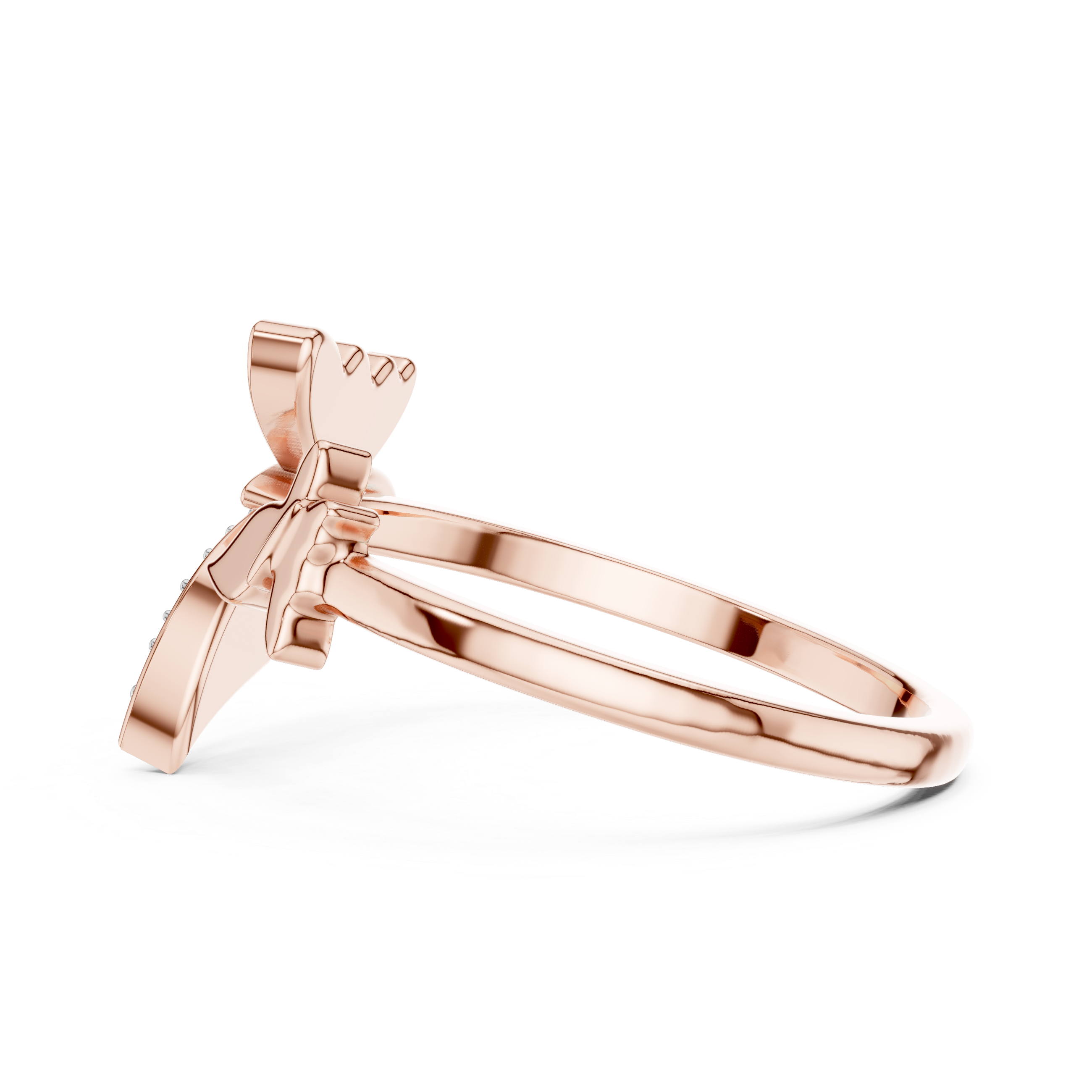 Bow Knot Diamond Accent Ring