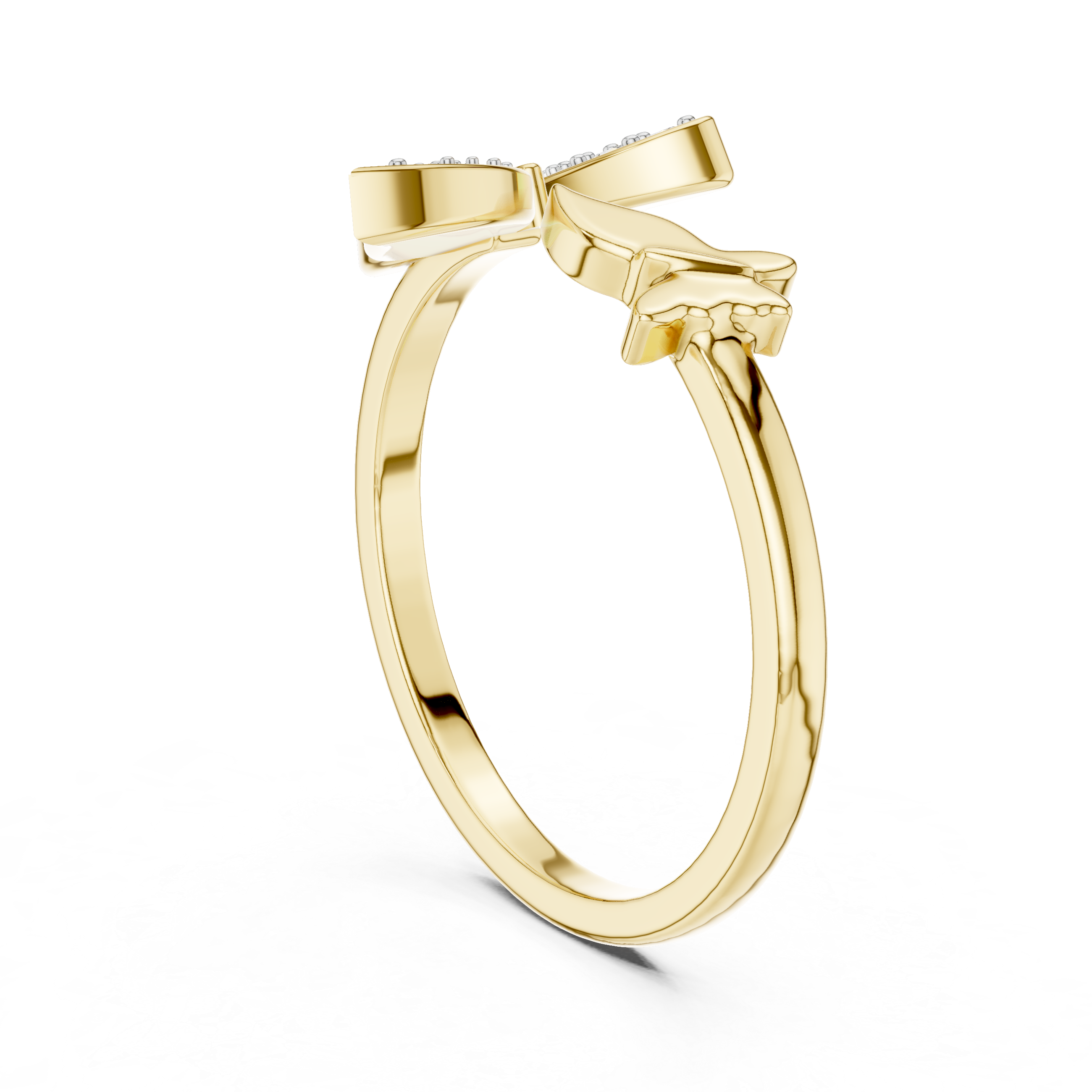 Bow Knot Diamond Accent Ring