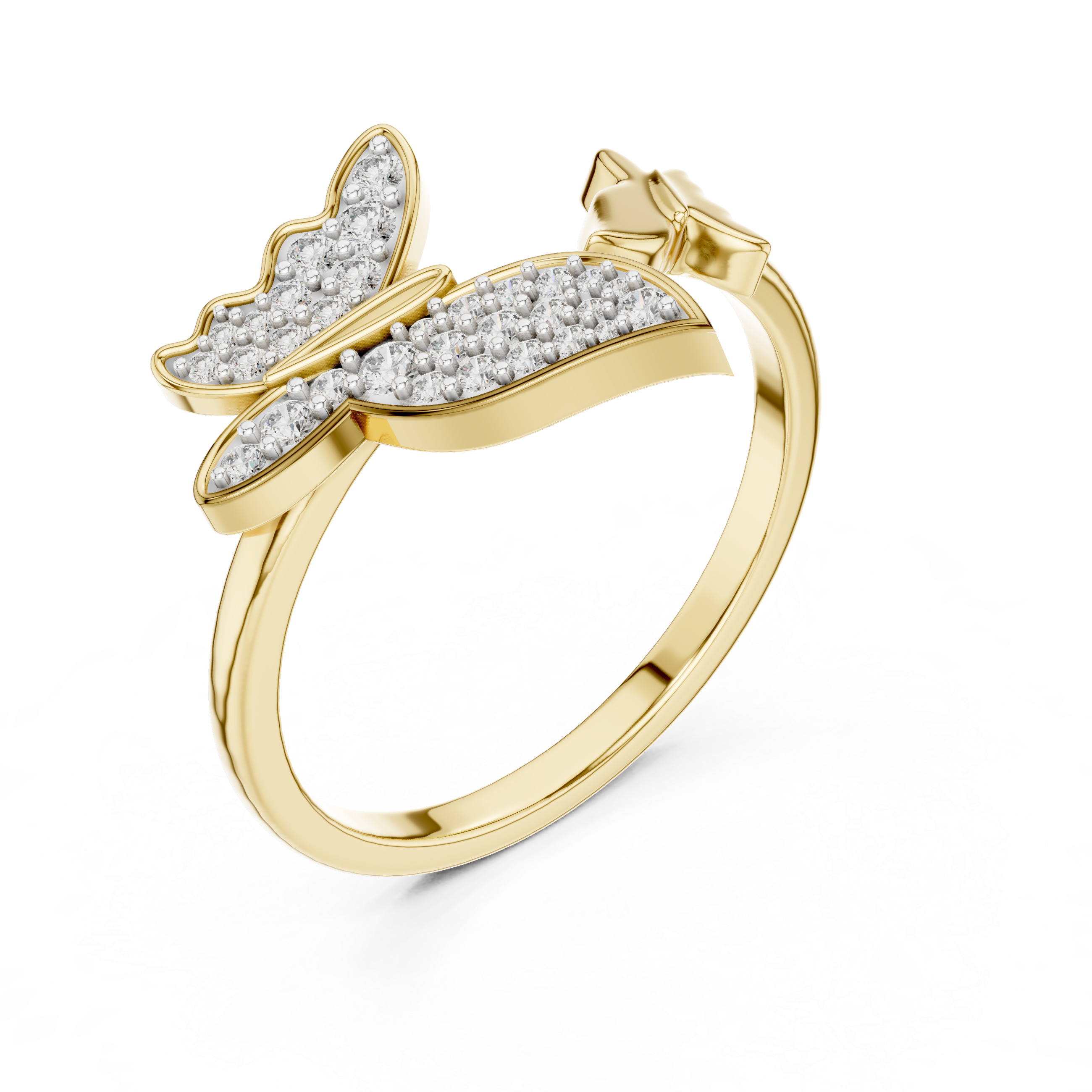 Bow Knot Diamond Accent Ring