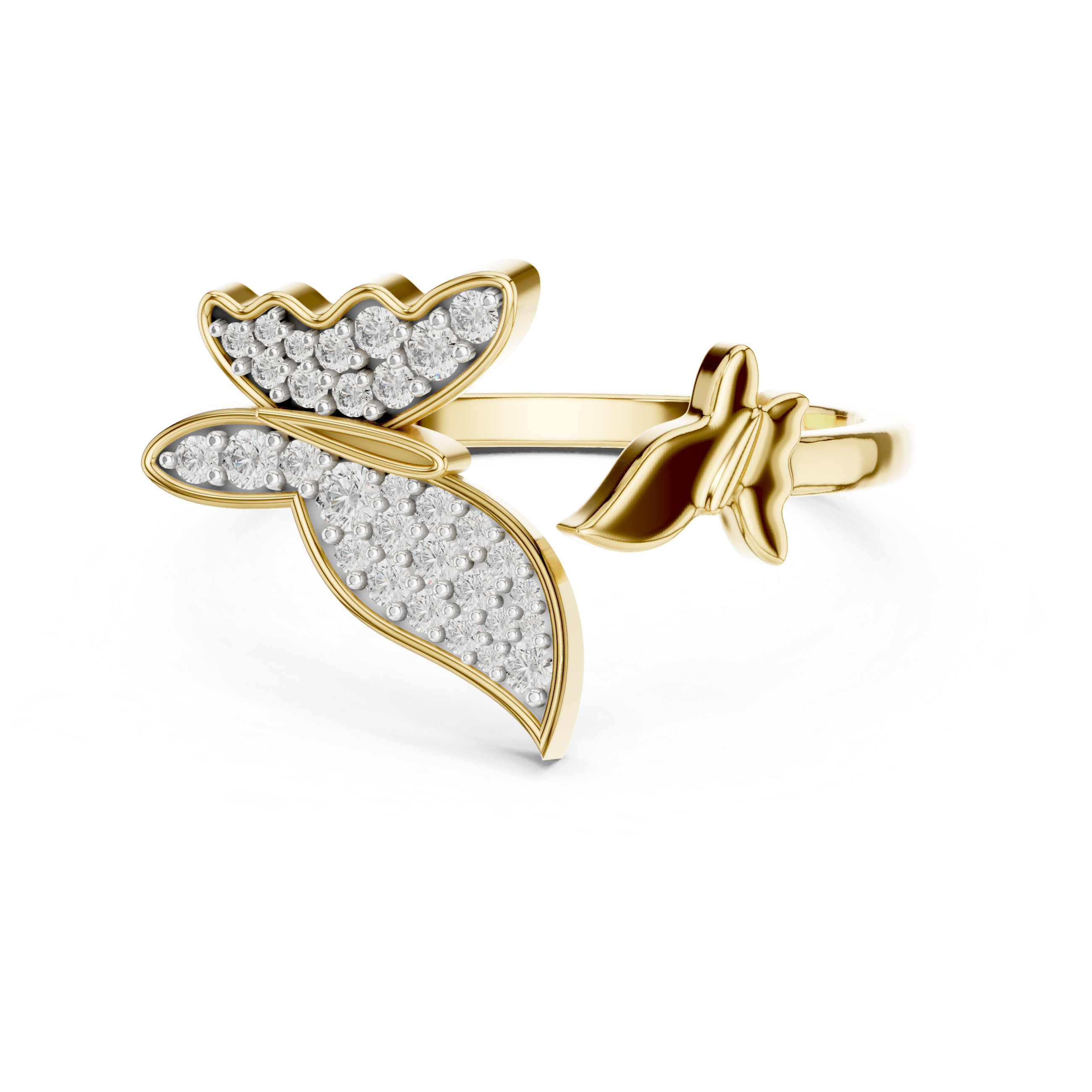 Bow Knot Diamond Accent Ring