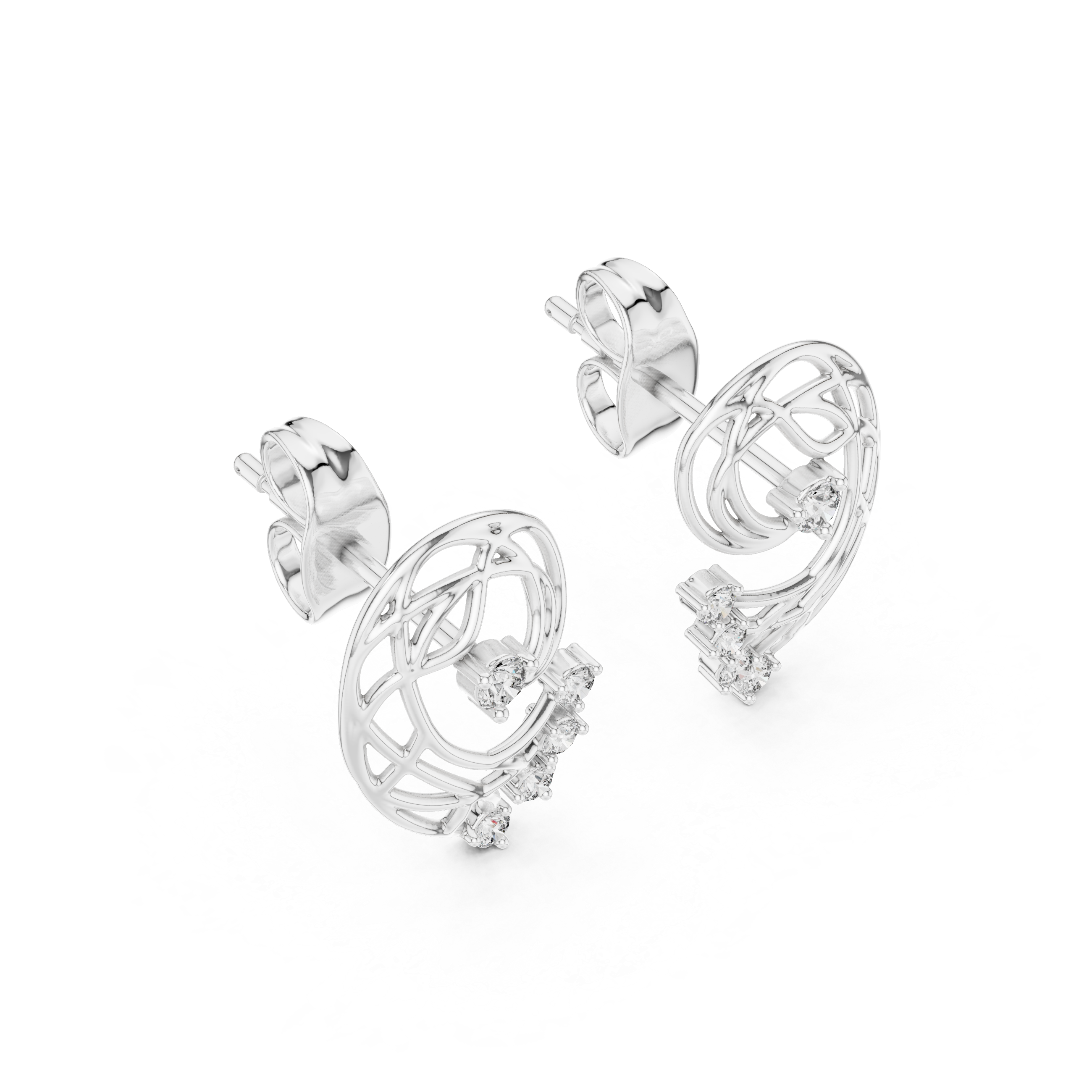 Celestial Orbit Diamond Earrings