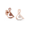 Graceful Curve Diamond Stud Earrings