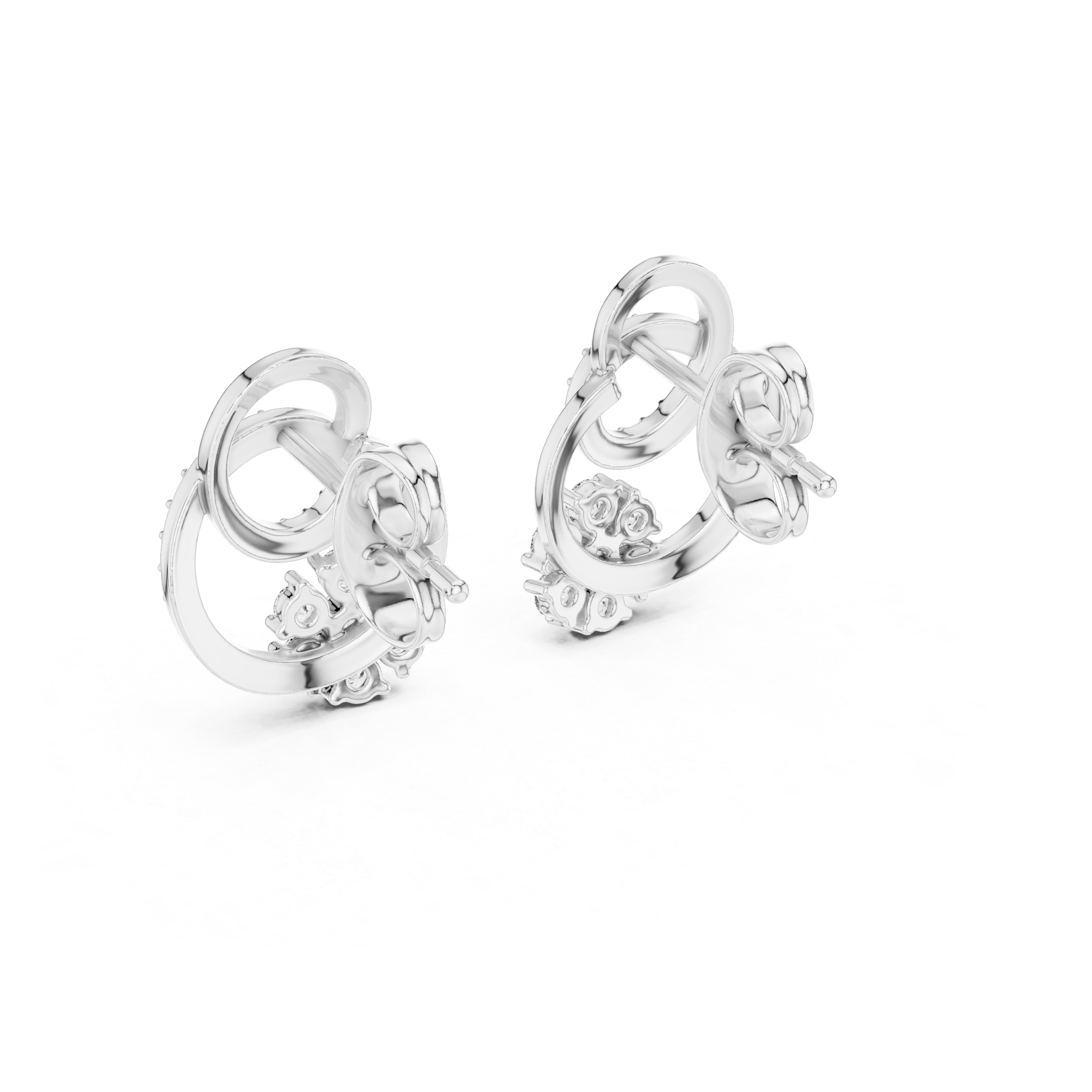 Dazzling Harmony Rose Gold Earrings