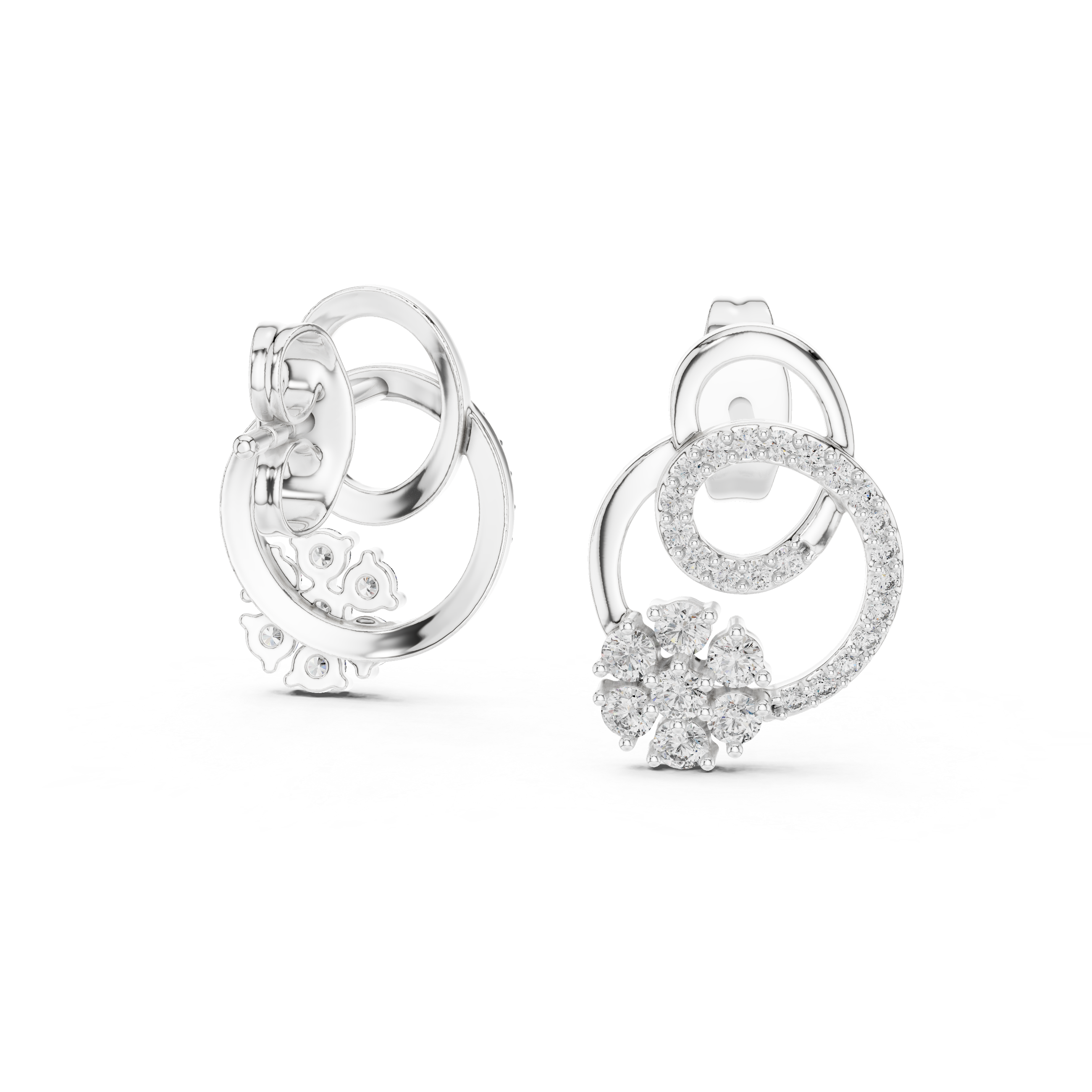 Dazzling Harmony Rose Gold Earrings