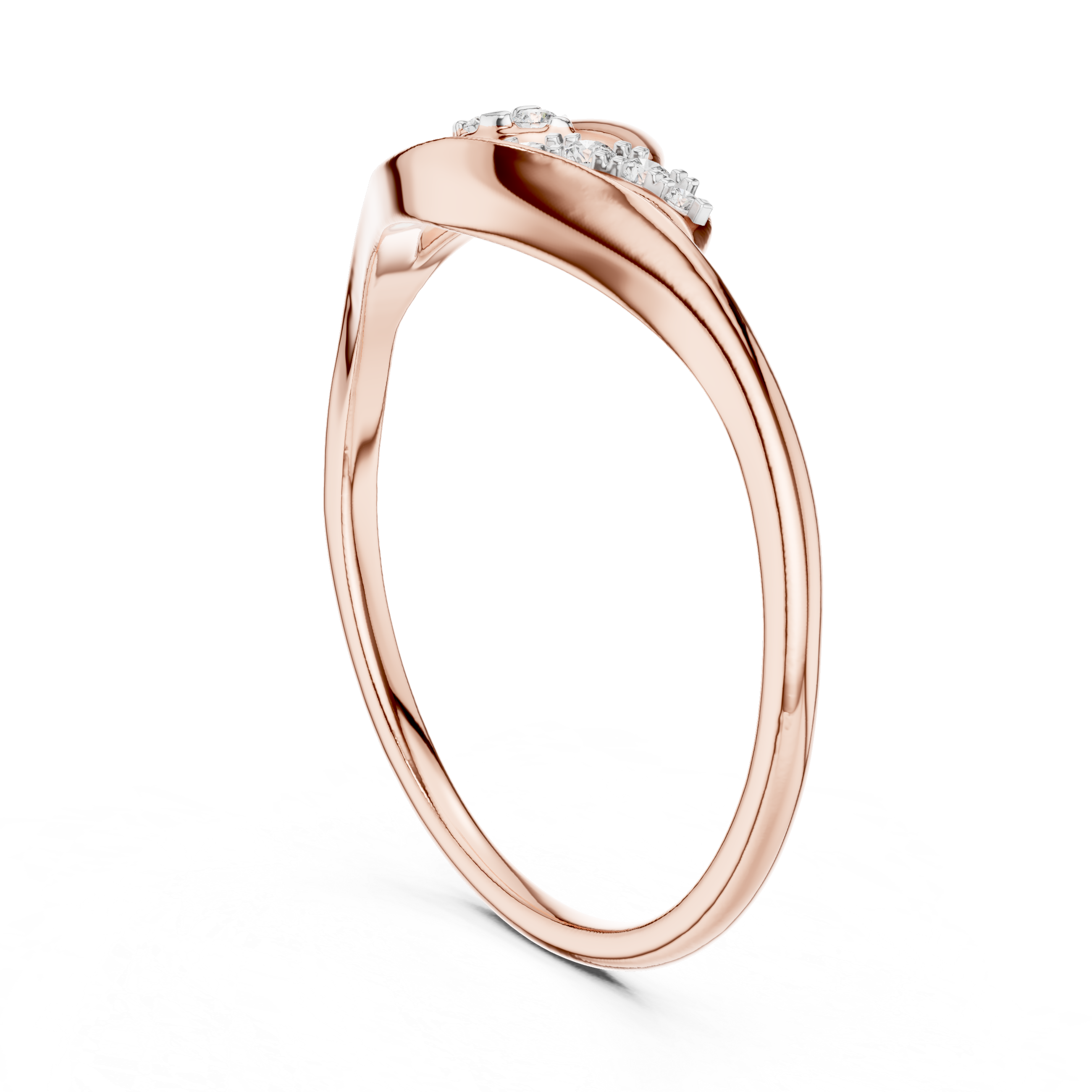 Contemporary Diamond Accent Ring
