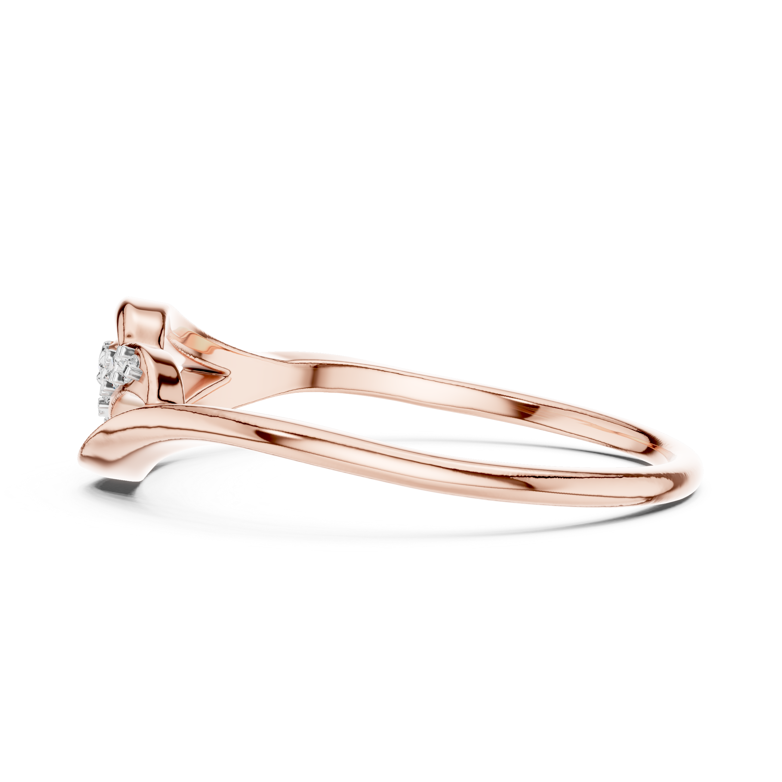 Contemporary Diamond Accent Ring