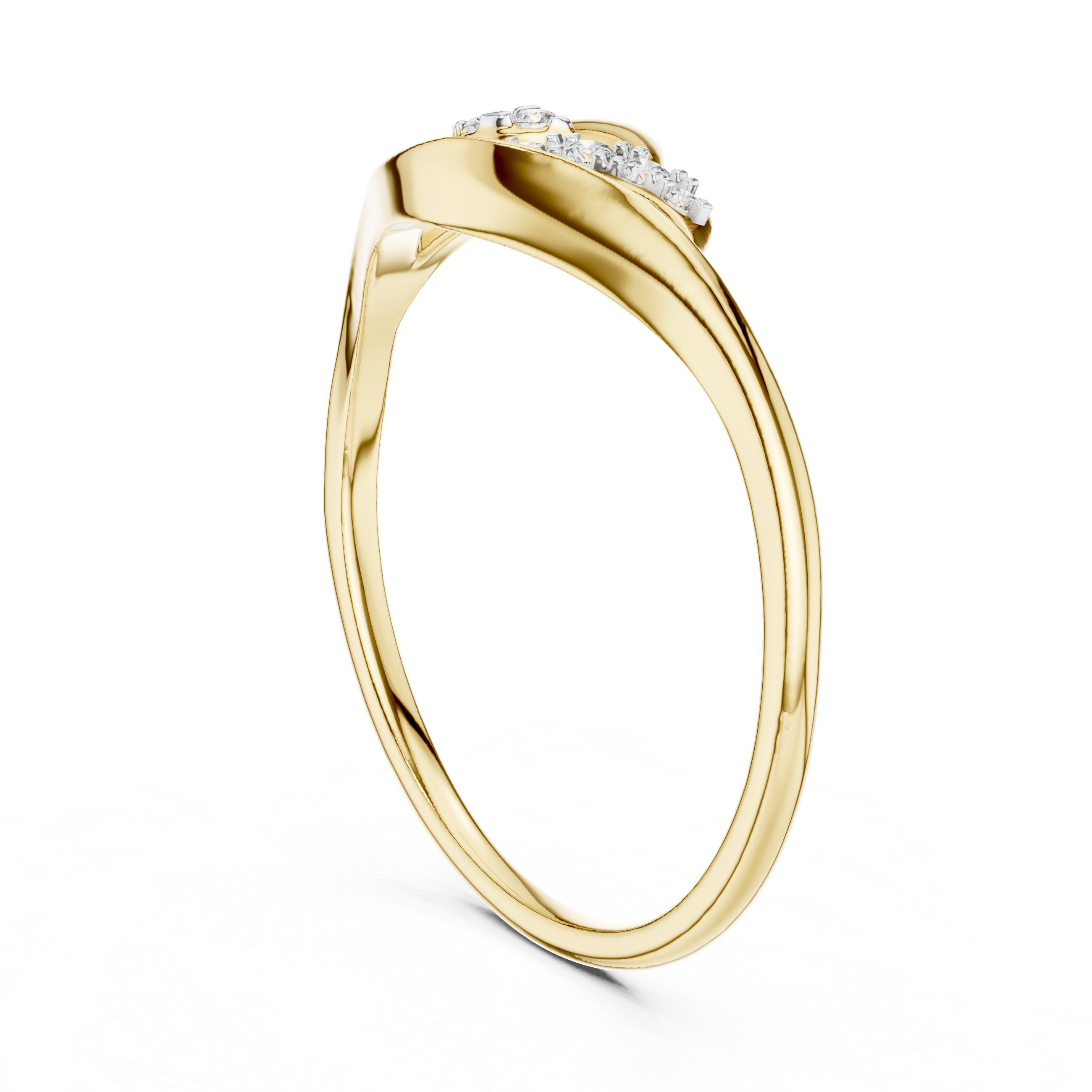 Contemporary Diamond Accent Ring