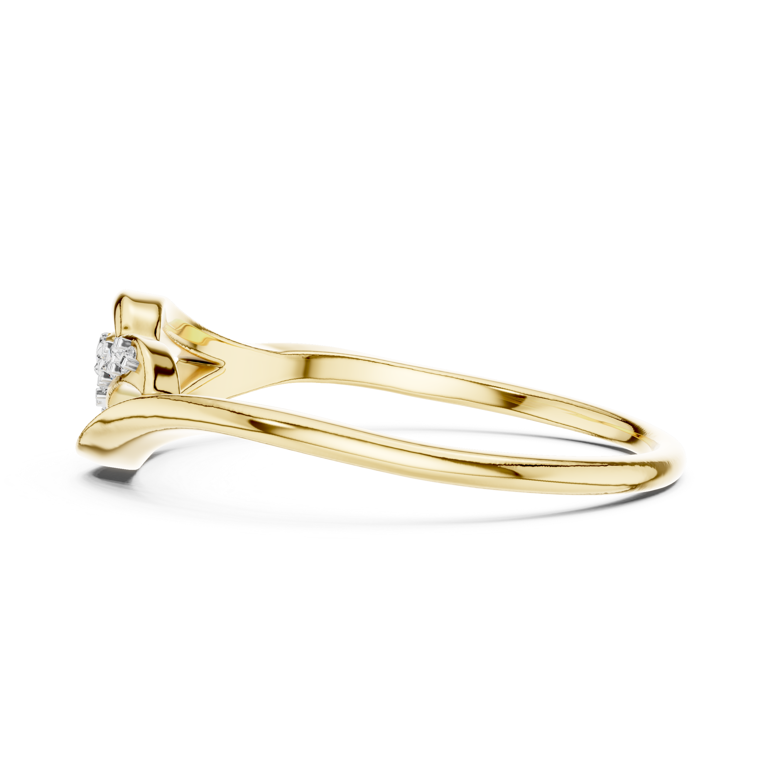 Contemporary Diamond Accent Ring