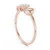 Sparkling diamonds set in a floral-inspired design.