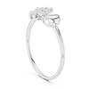 Sparkling diamonds set in a floral-inspired design.