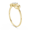 Sparkling diamonds set in a floral-inspired design.