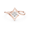 Diamond Accent Ring with Split Shank Design