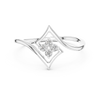 Diamond Accent Ring with Split Shank Design