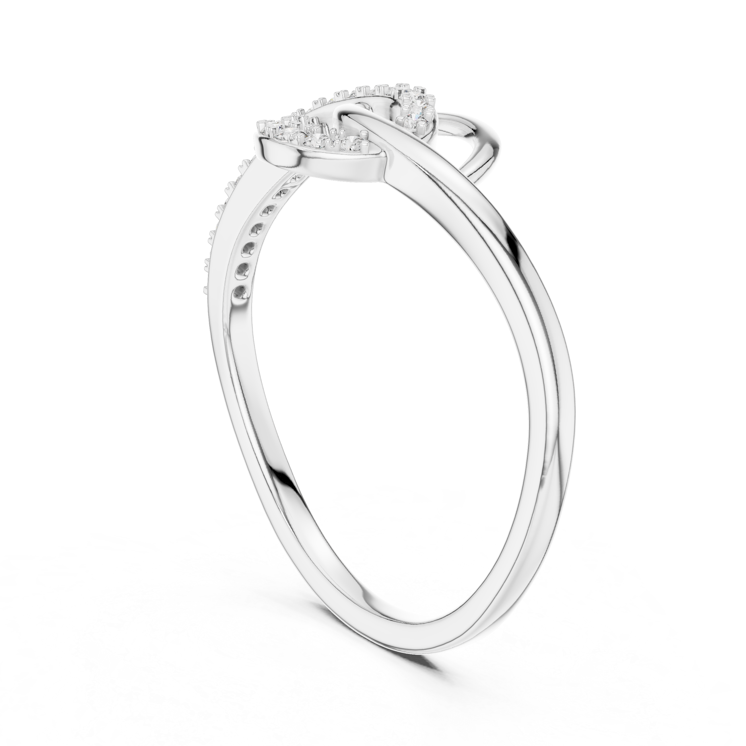 Double Band Diamond Ring