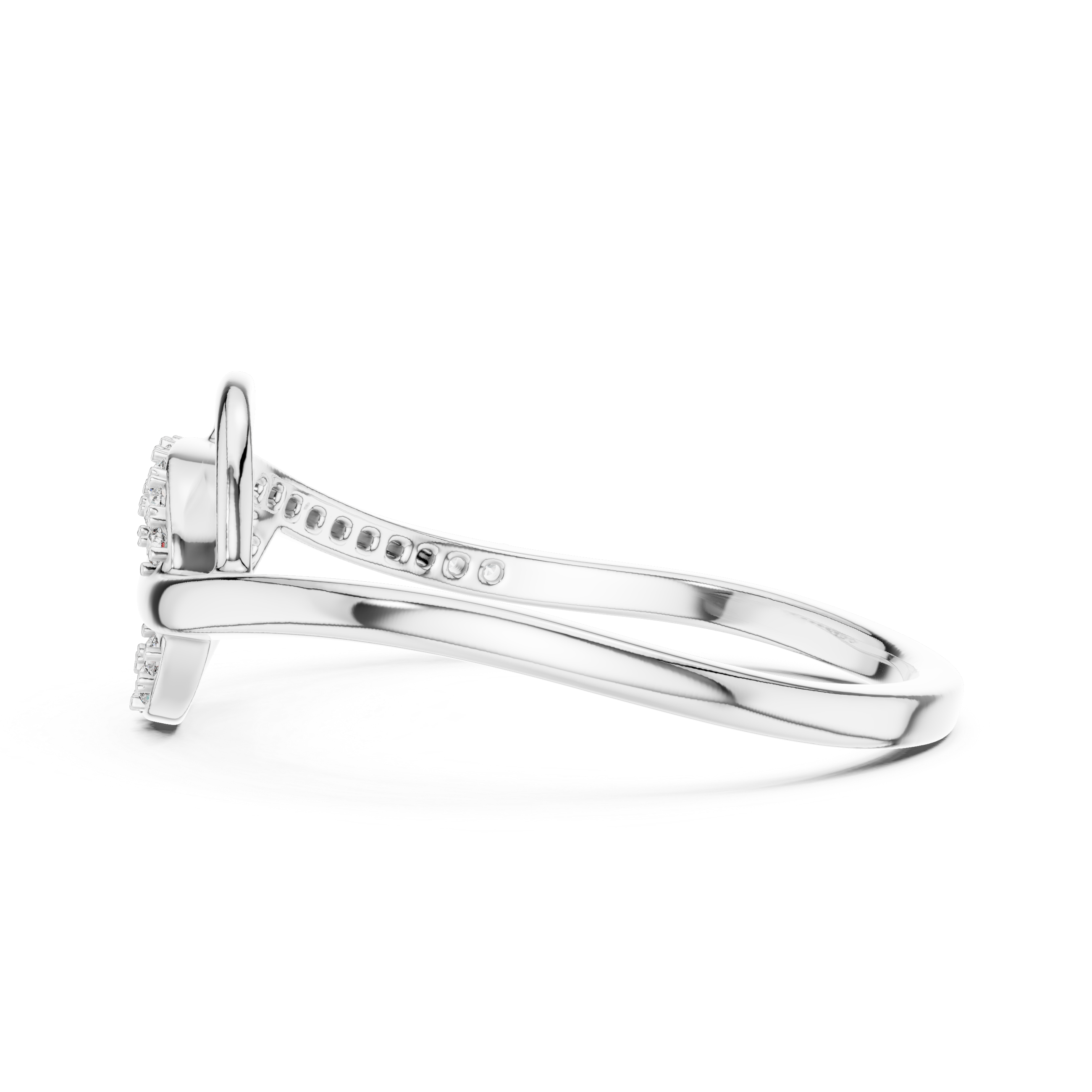 Double Band Diamond Ring