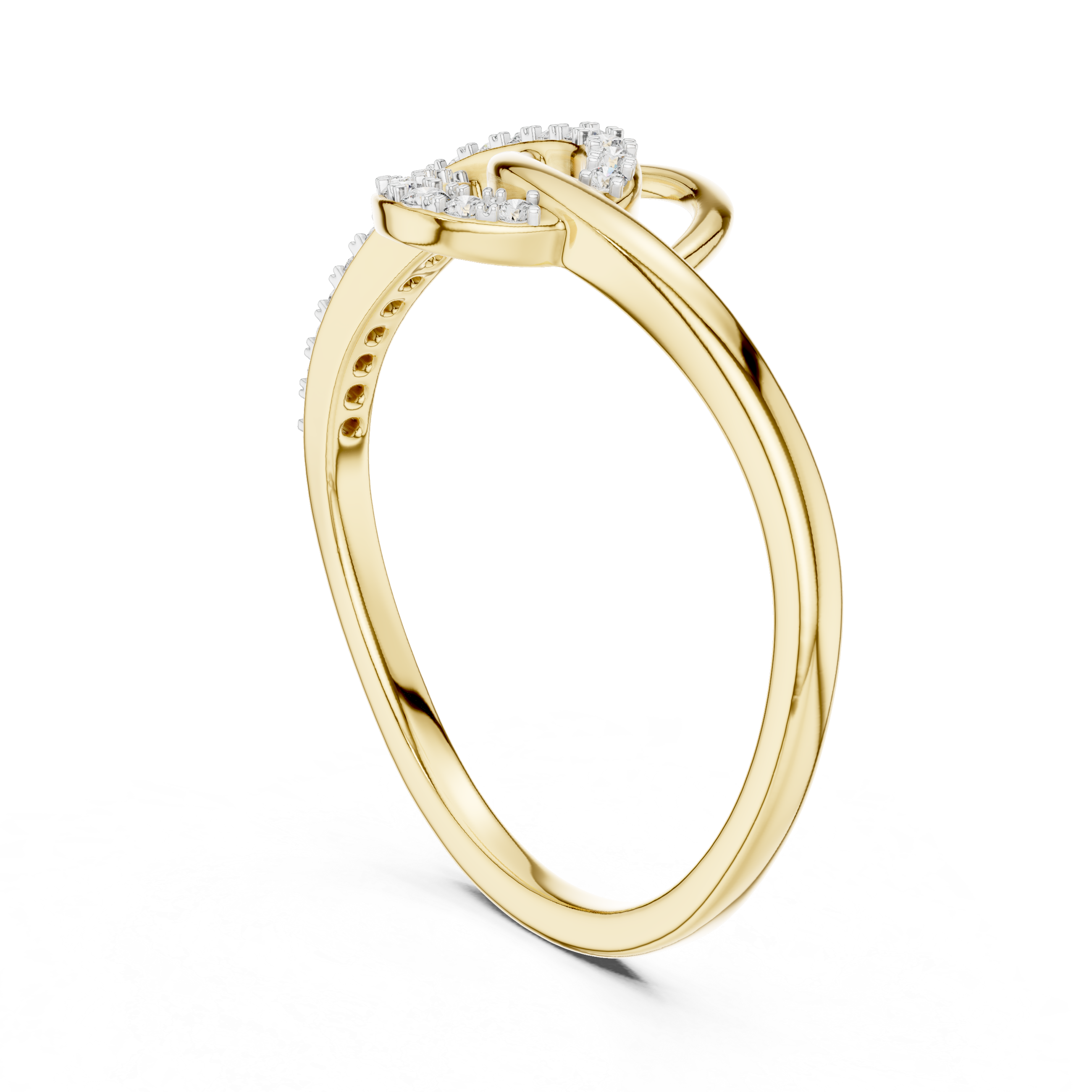 Double Band Diamond Ring