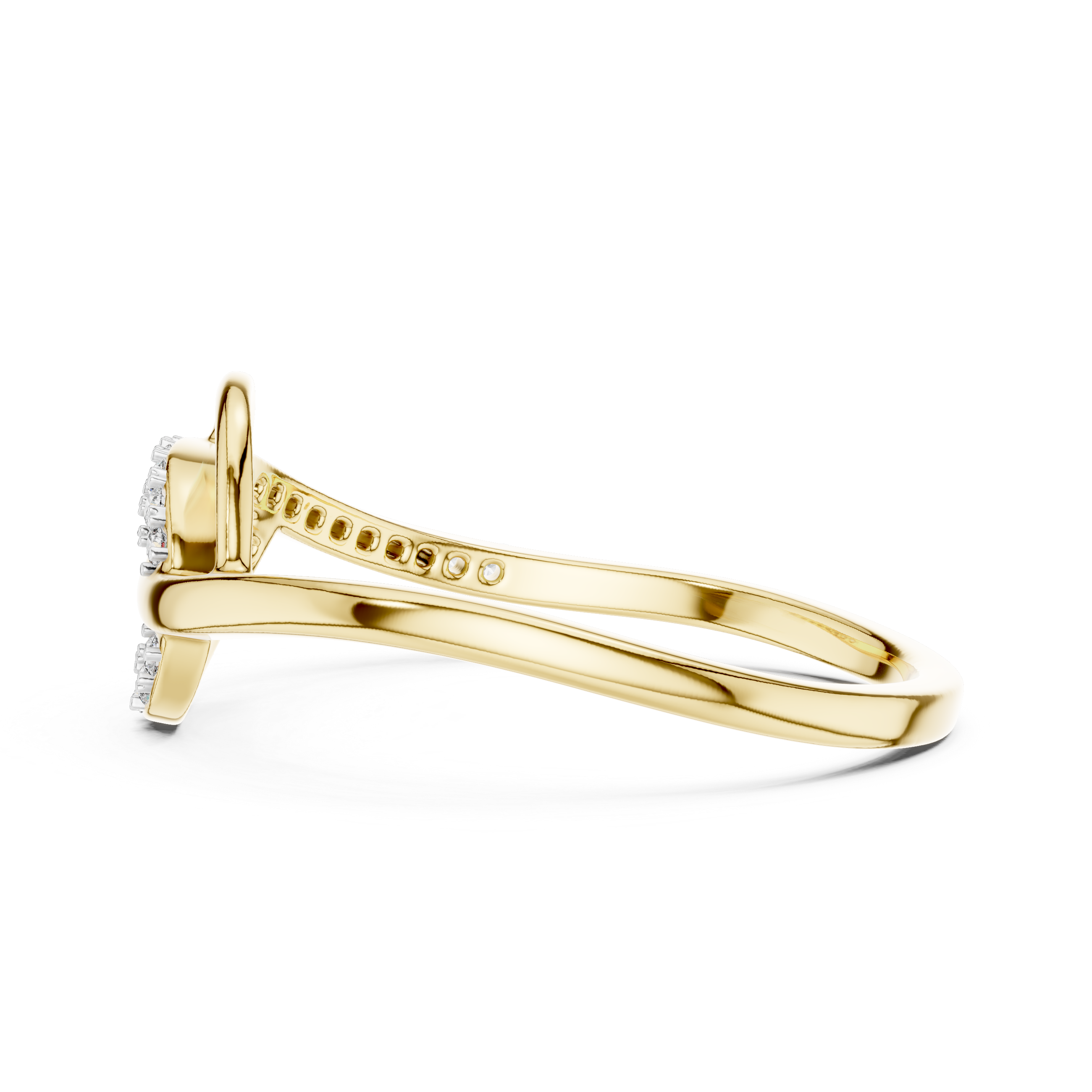 Double Band Diamond Ring