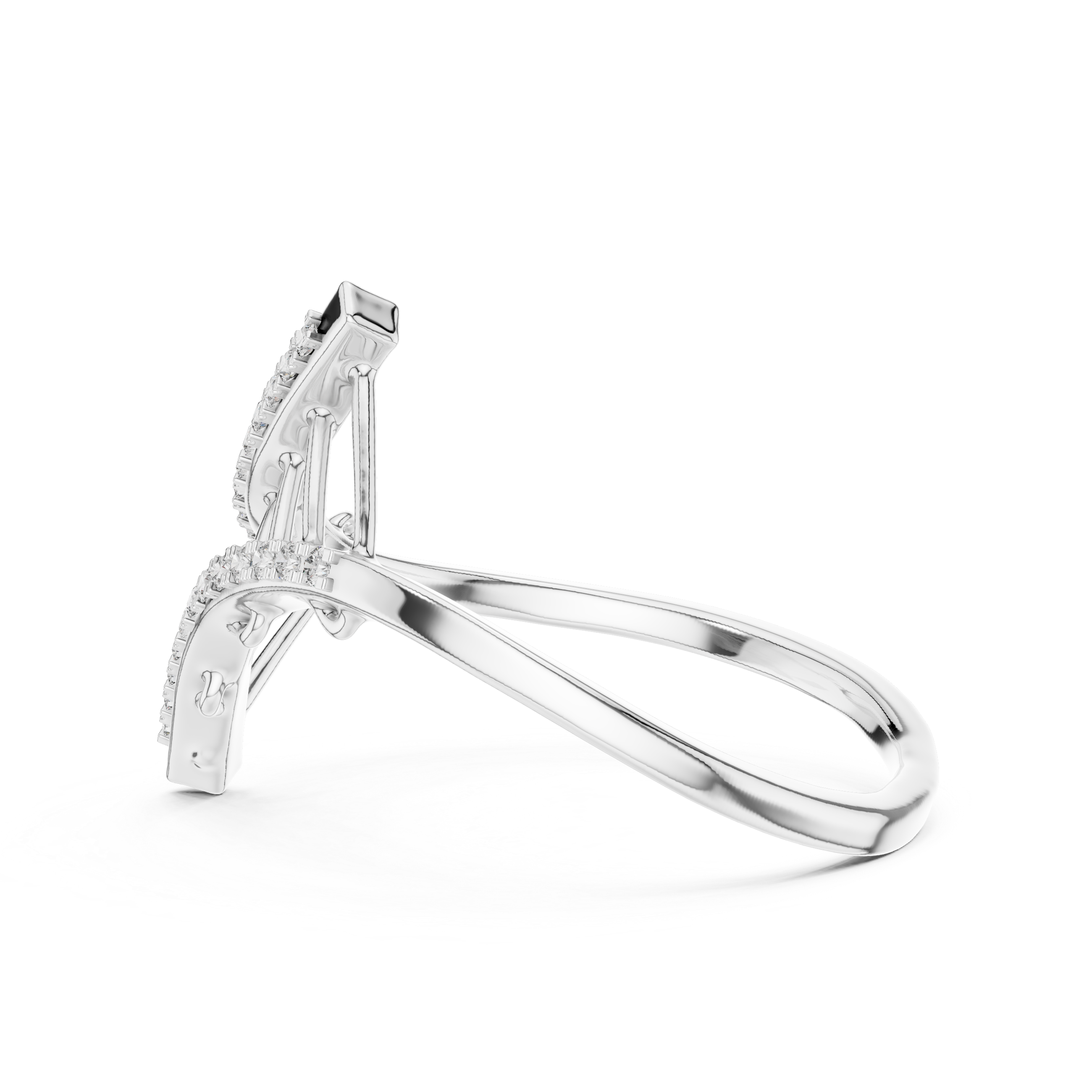 Stylish Diamond Linear Ring
