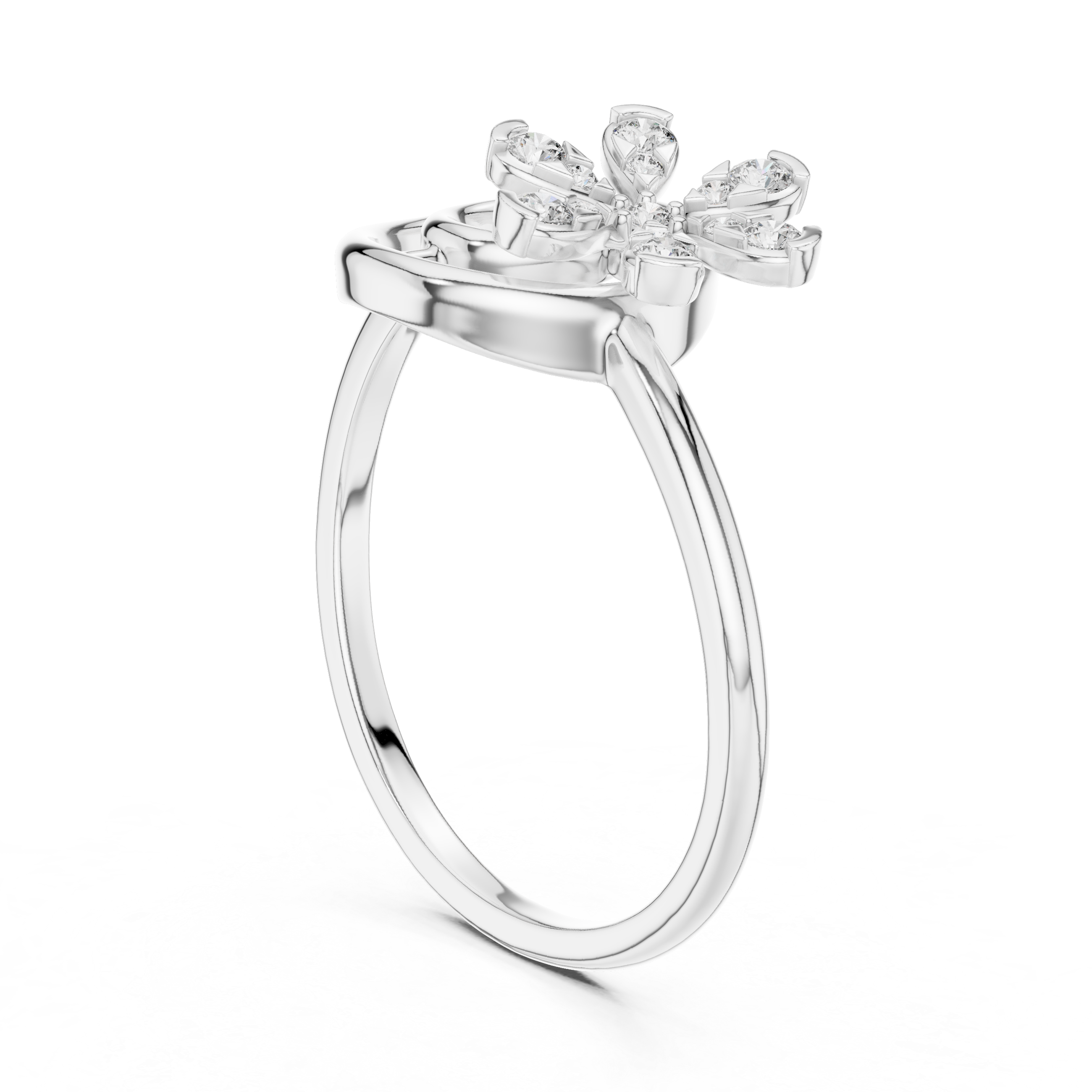 Floral Diamond Ring