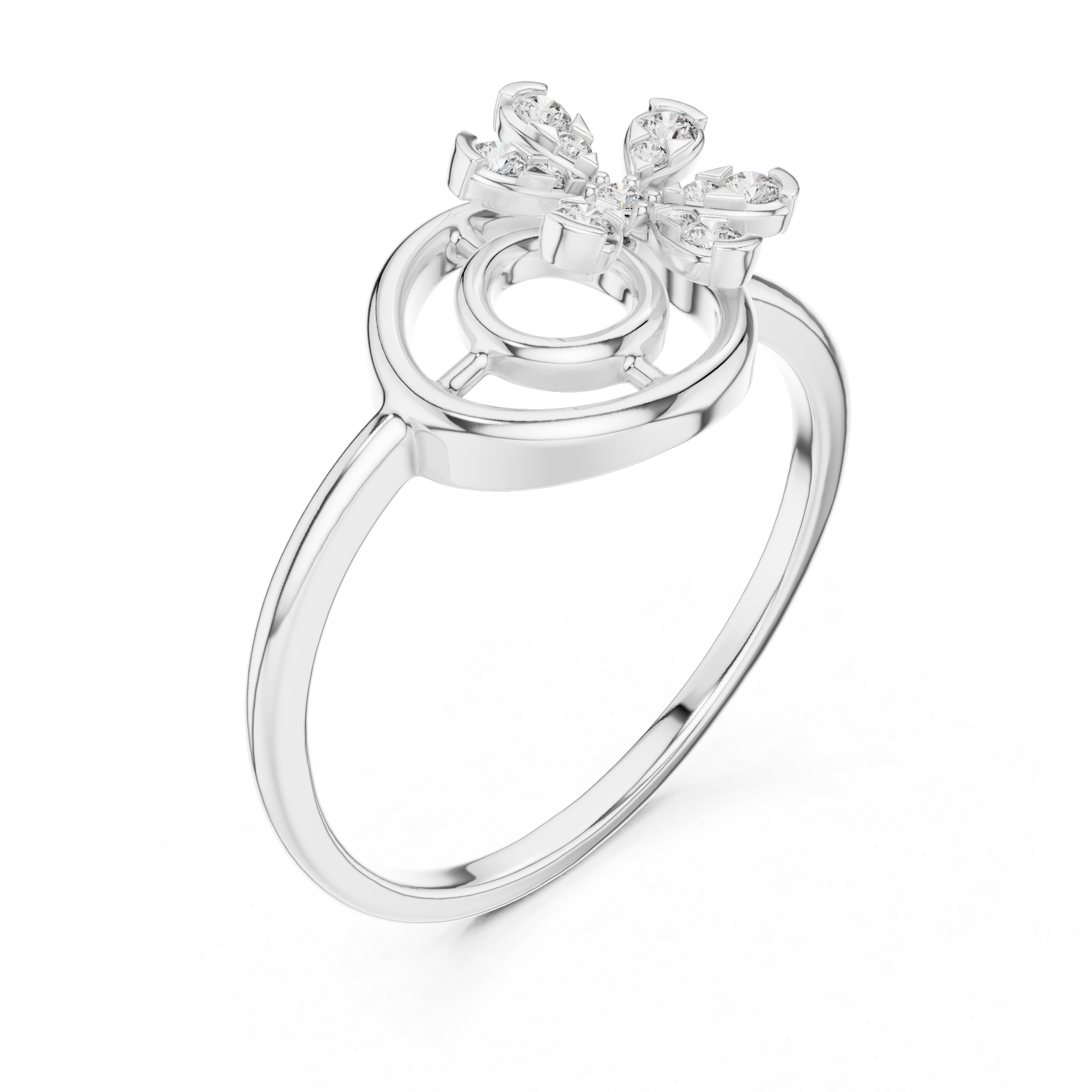 Floral Diamond Ring