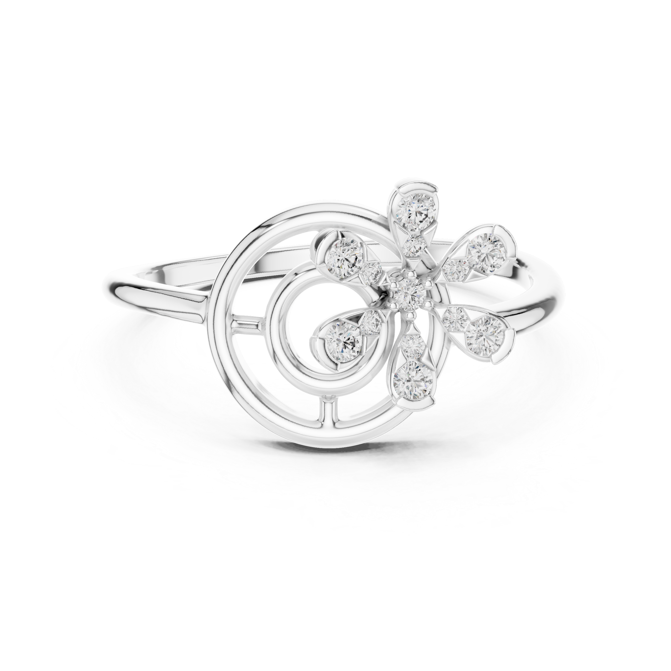 Floral Diamond Ring