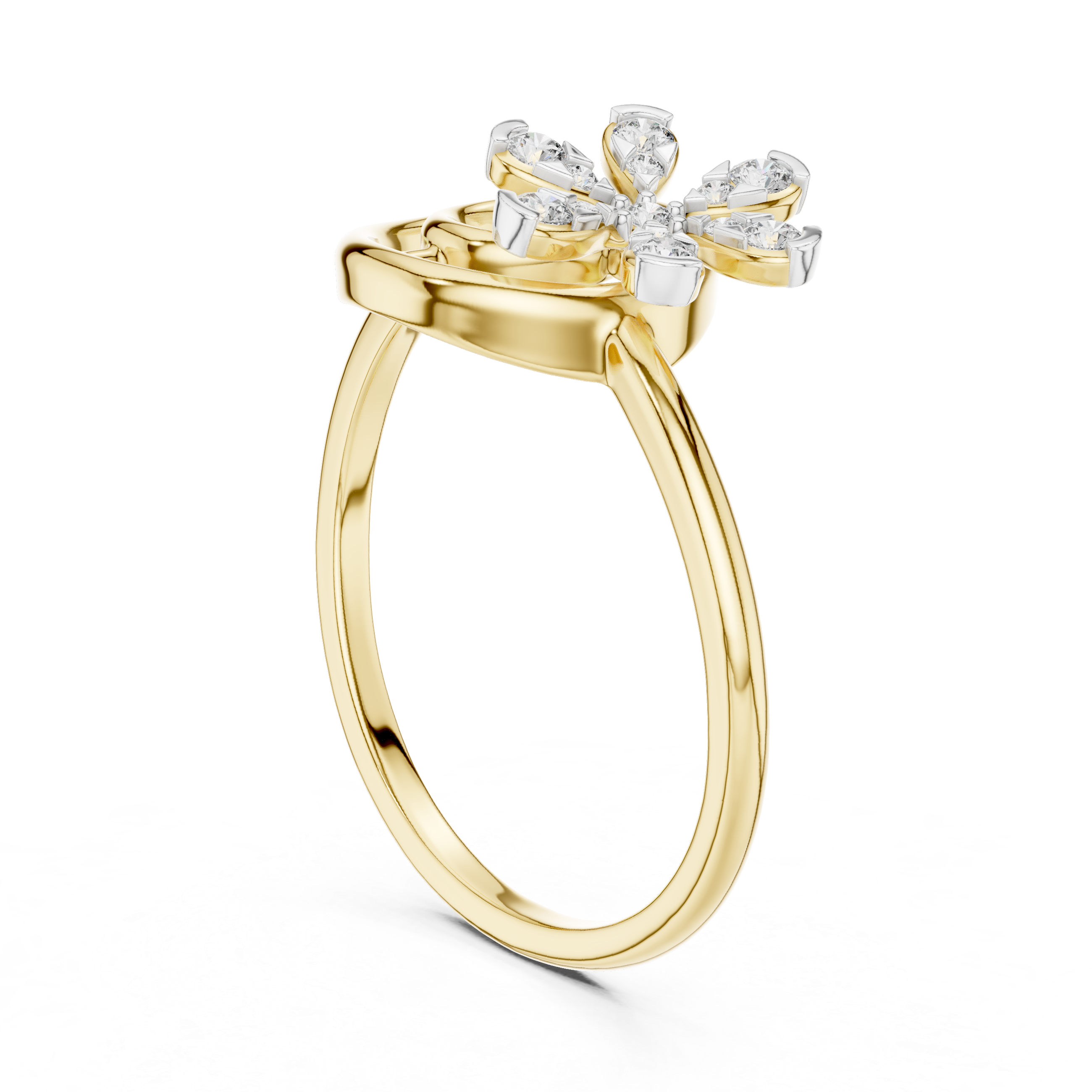 Floral Diamond Ring