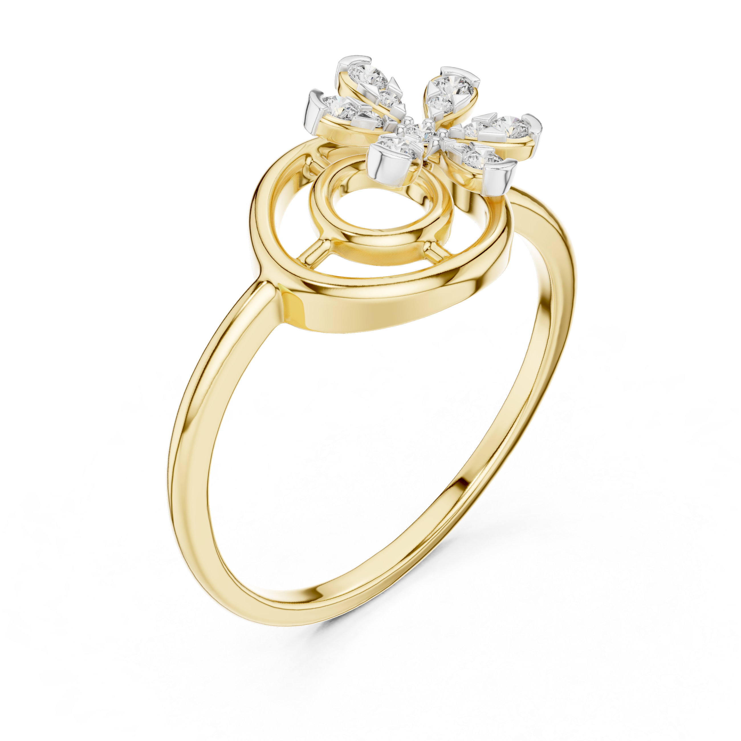 Floral Diamond Ring