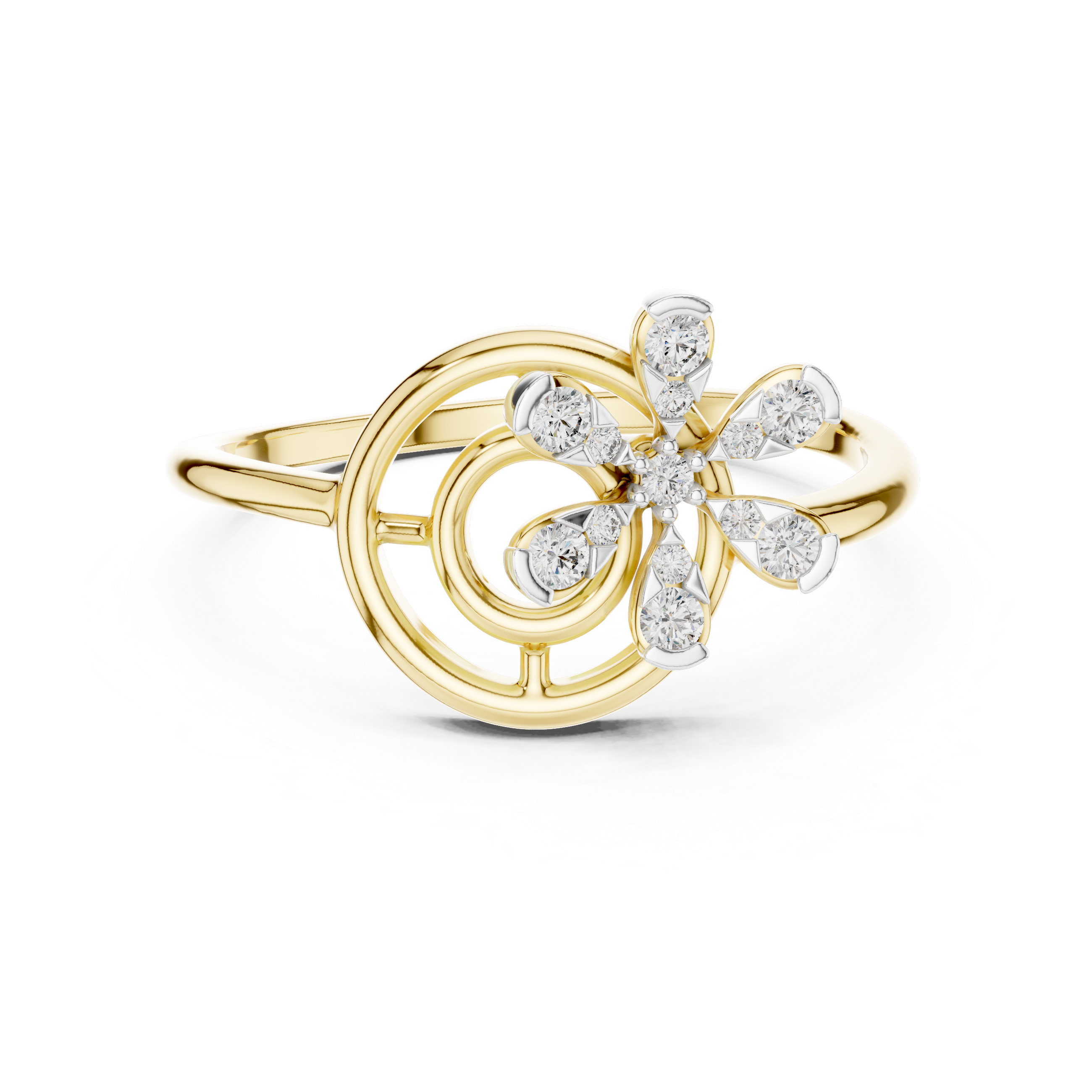 Floral Diamond Ring