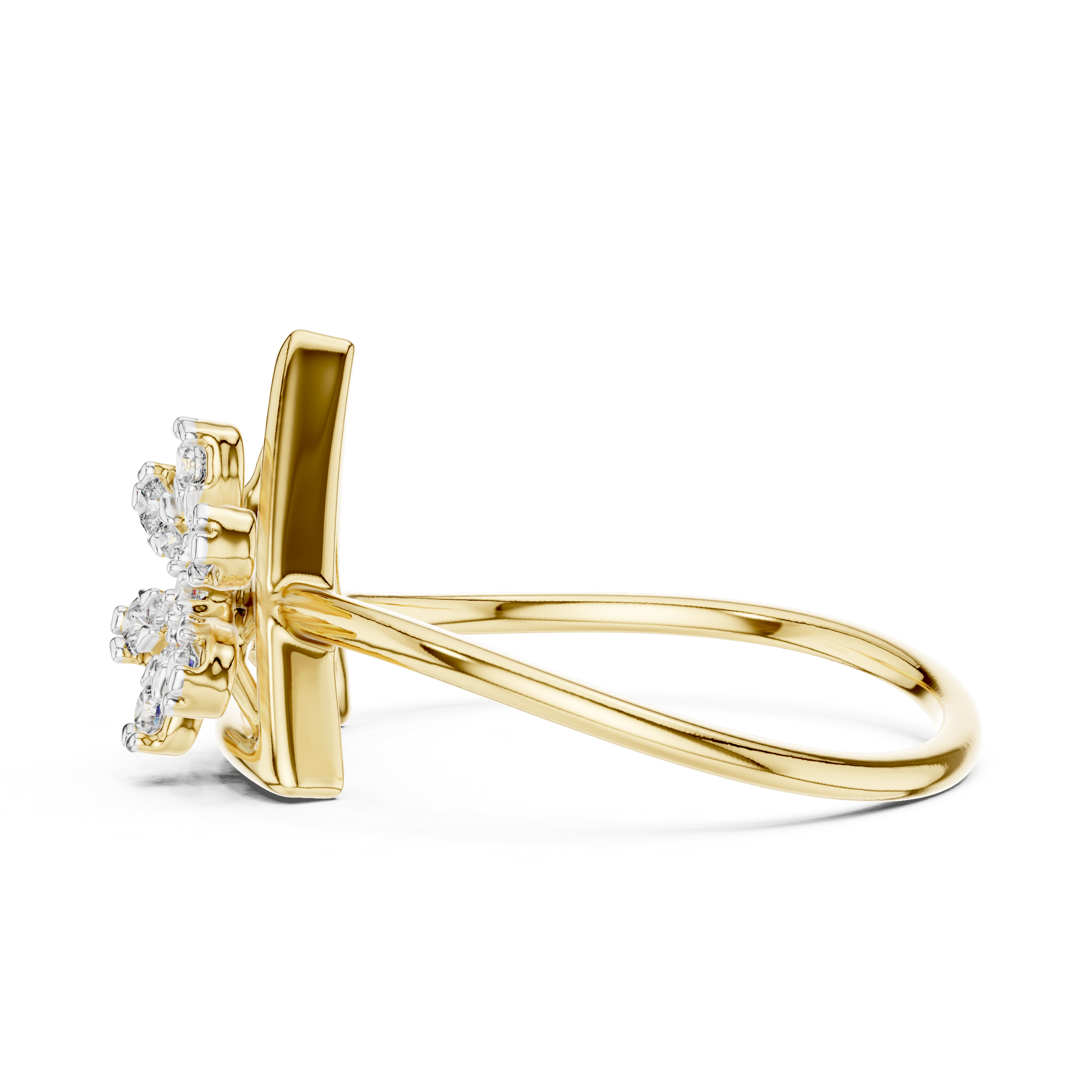Luxe Floral Diamond Accent Ring