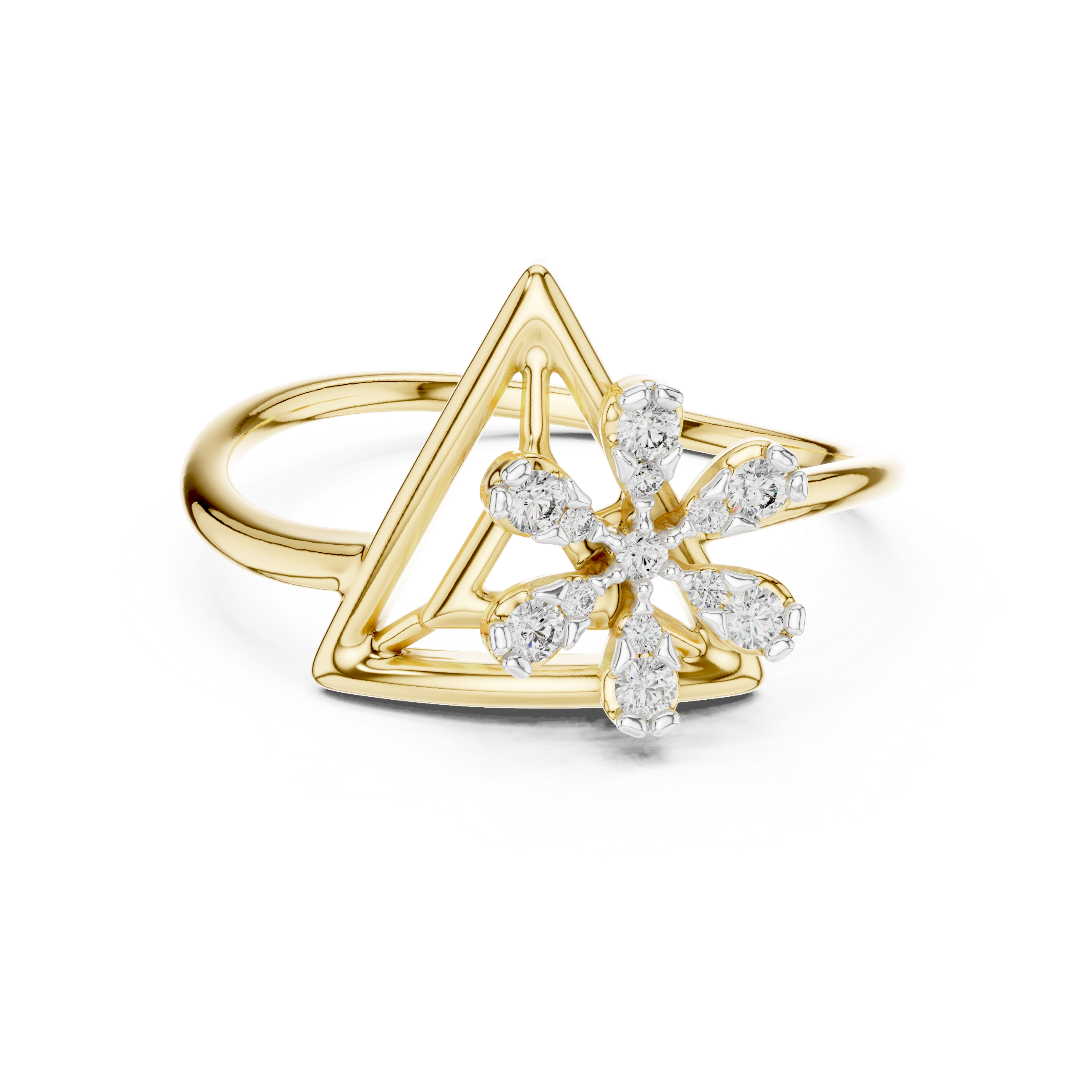 Luxe Floral Diamond Accent Ring