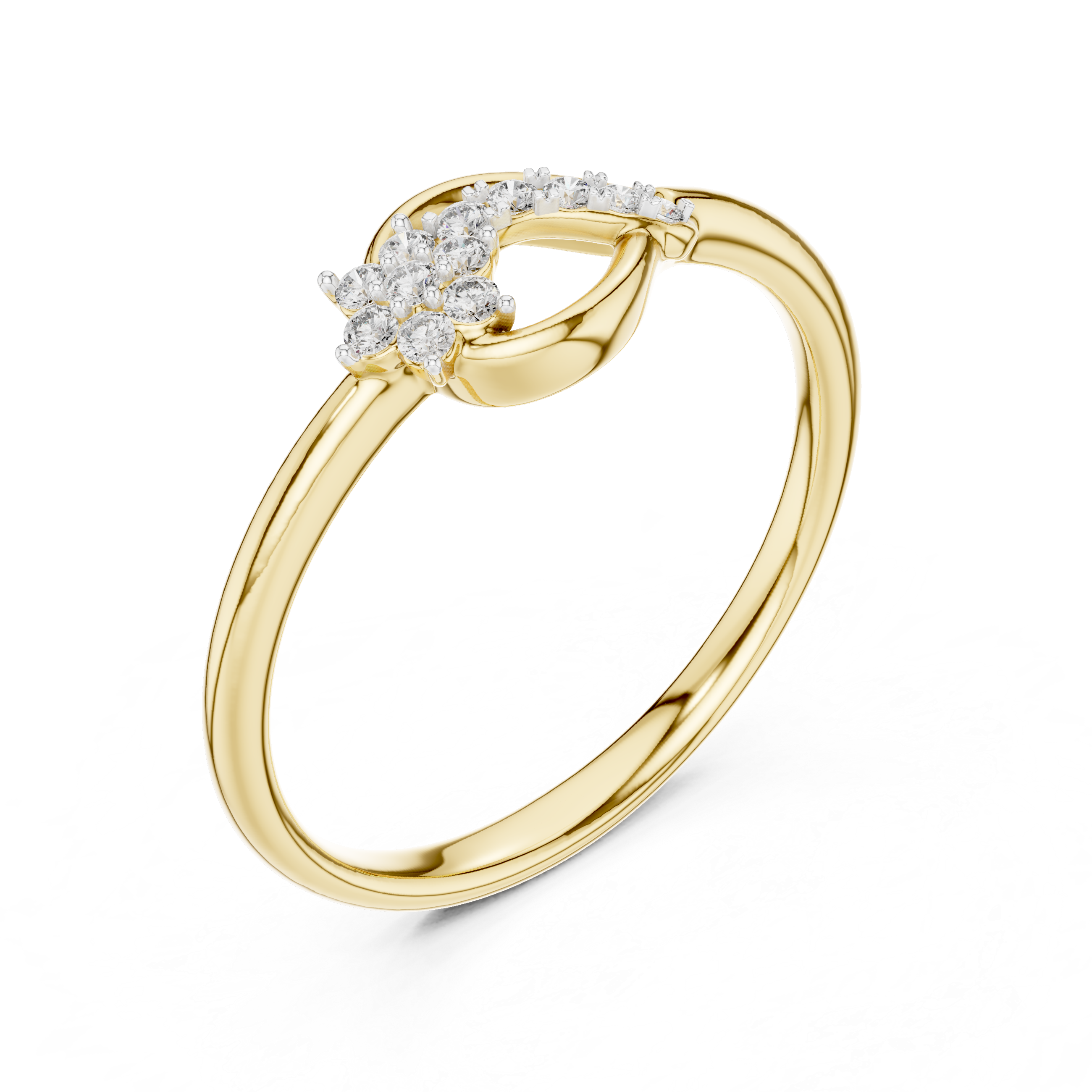 Minimalist Diamond Accent Ring