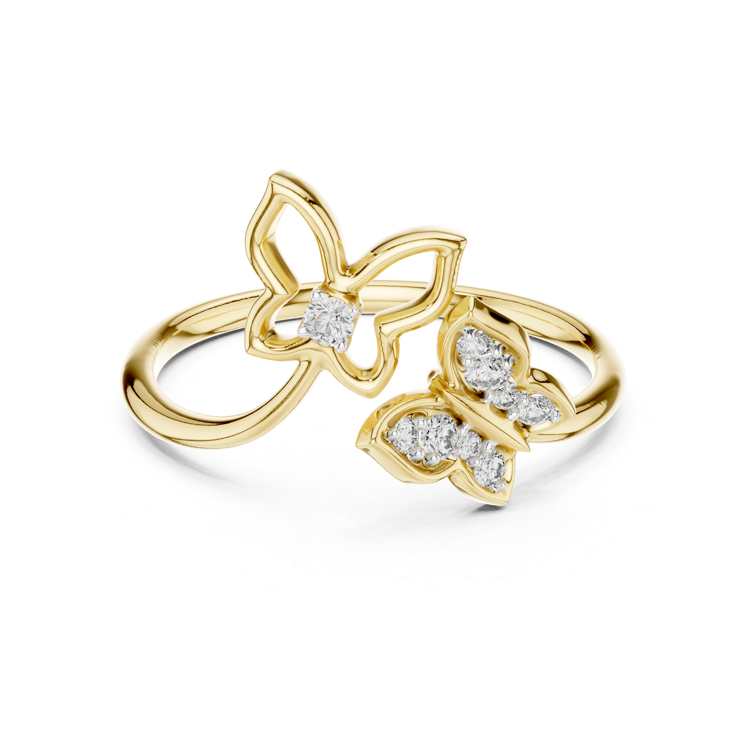 Ethereal Butterfly Diamond Ring