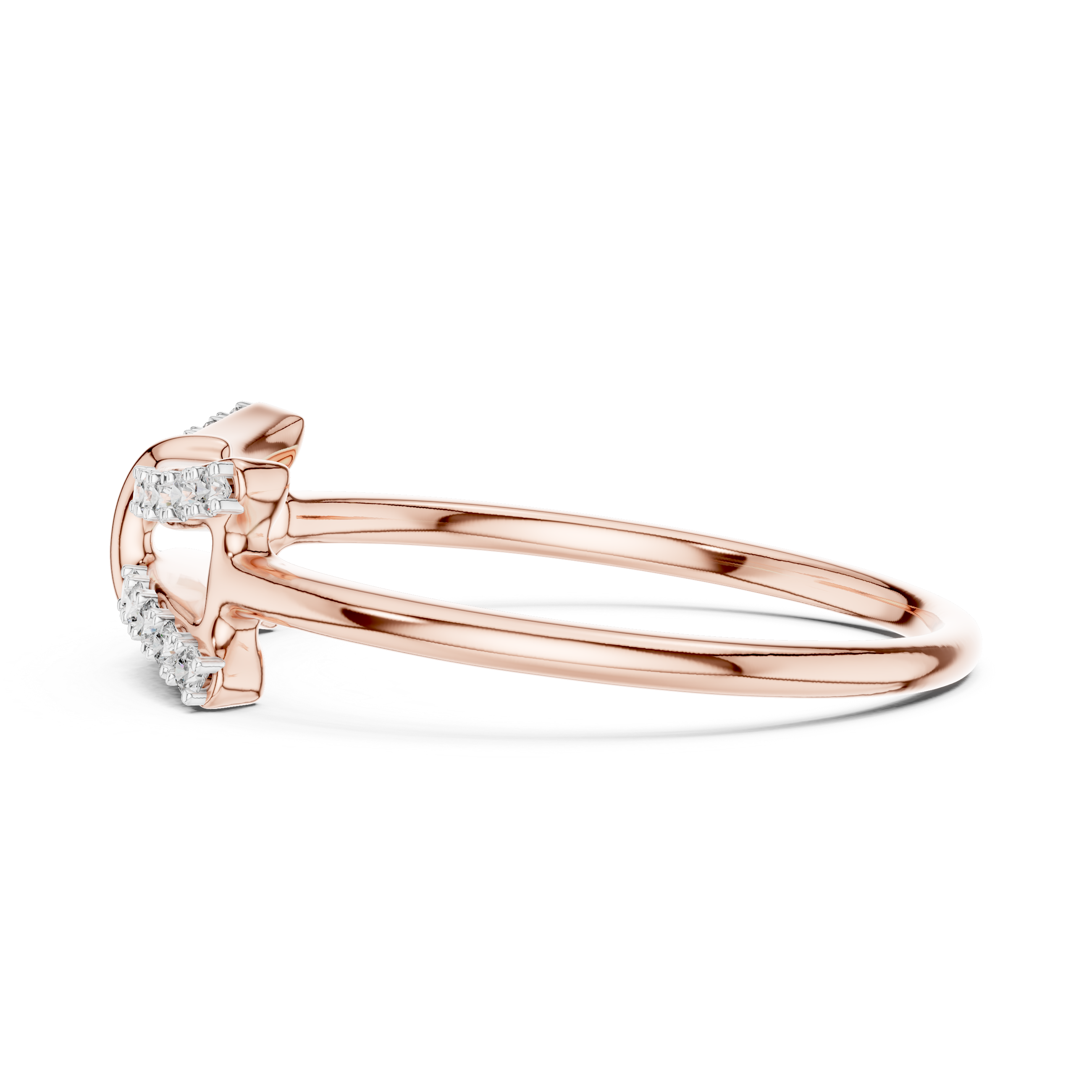 Double-Row Diamond Accent Ring
