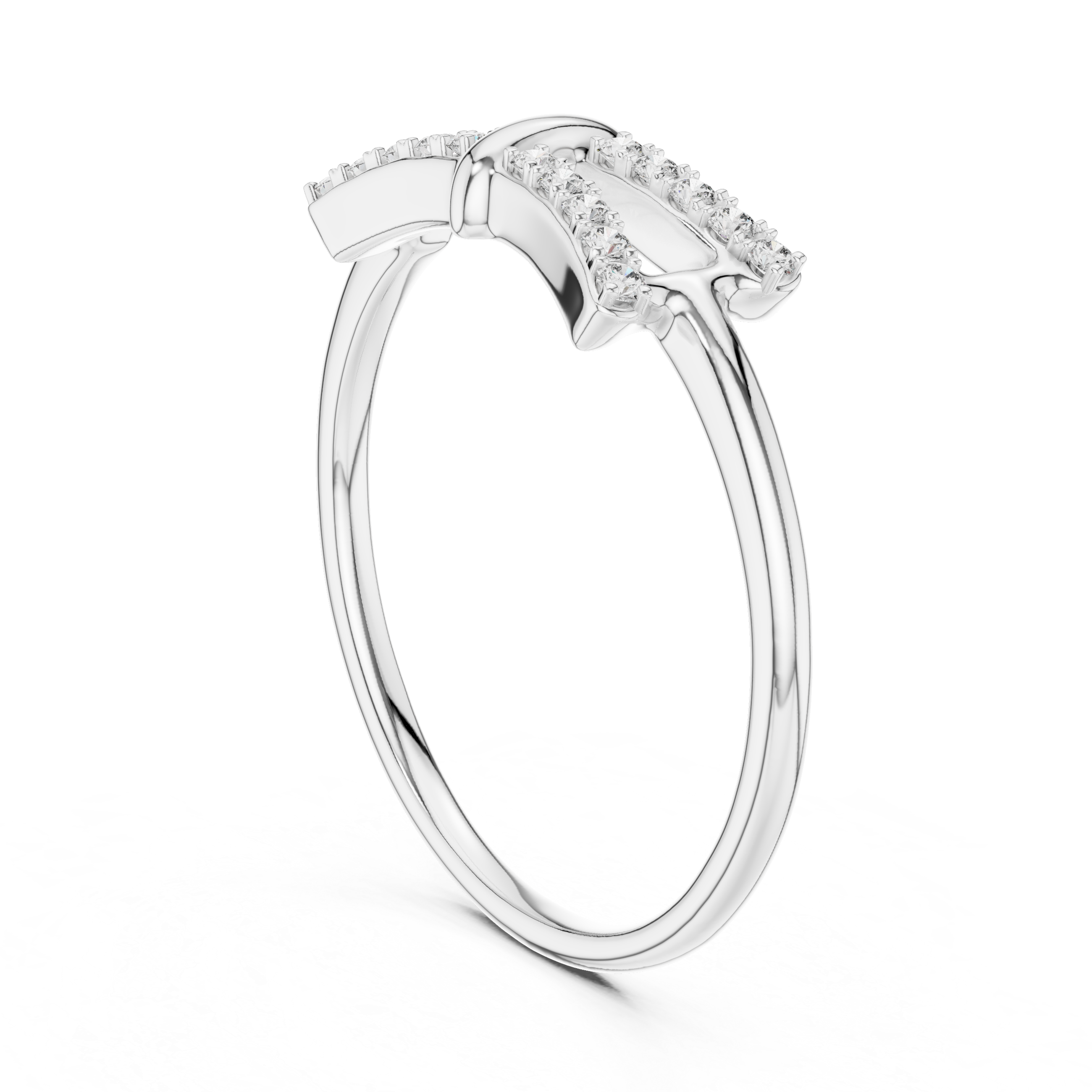 Double-Row Diamond Accent Ring