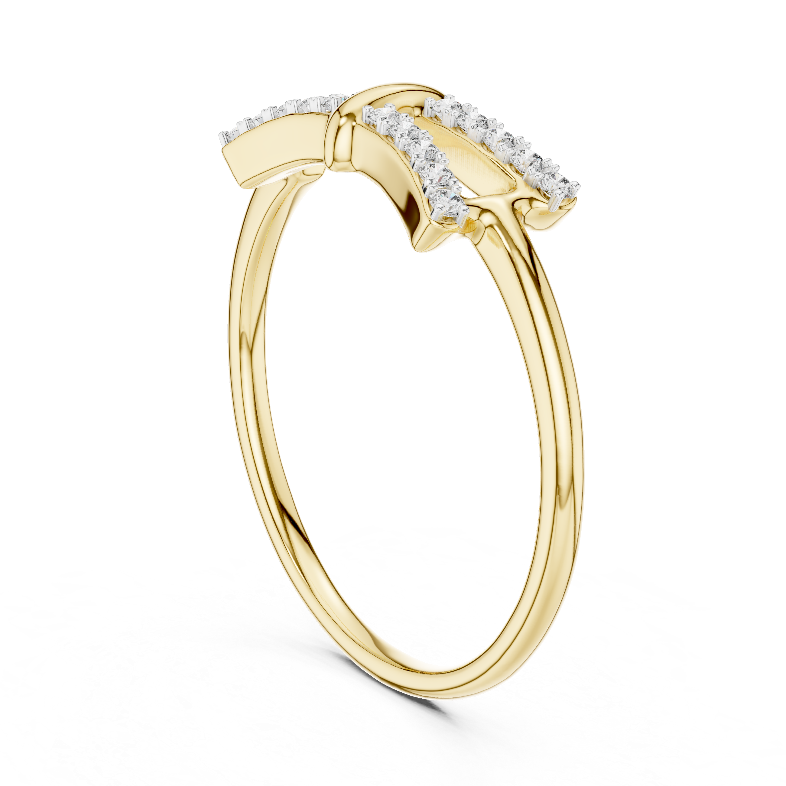 Double-Row Diamond Accent Ring