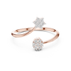 Double Cluster Diamond Ring