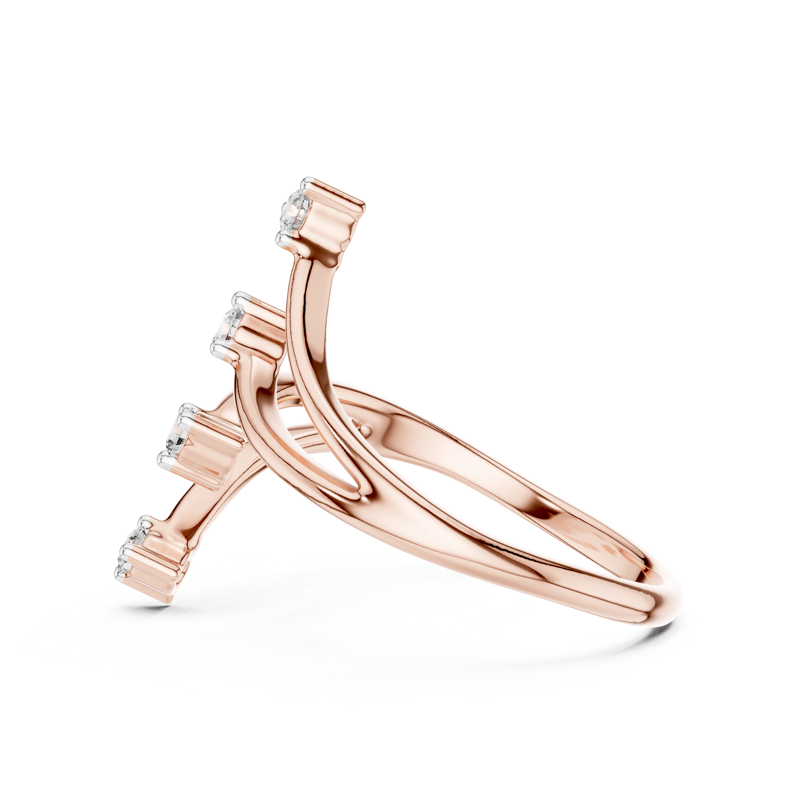 V-Branch Diamond Ring
