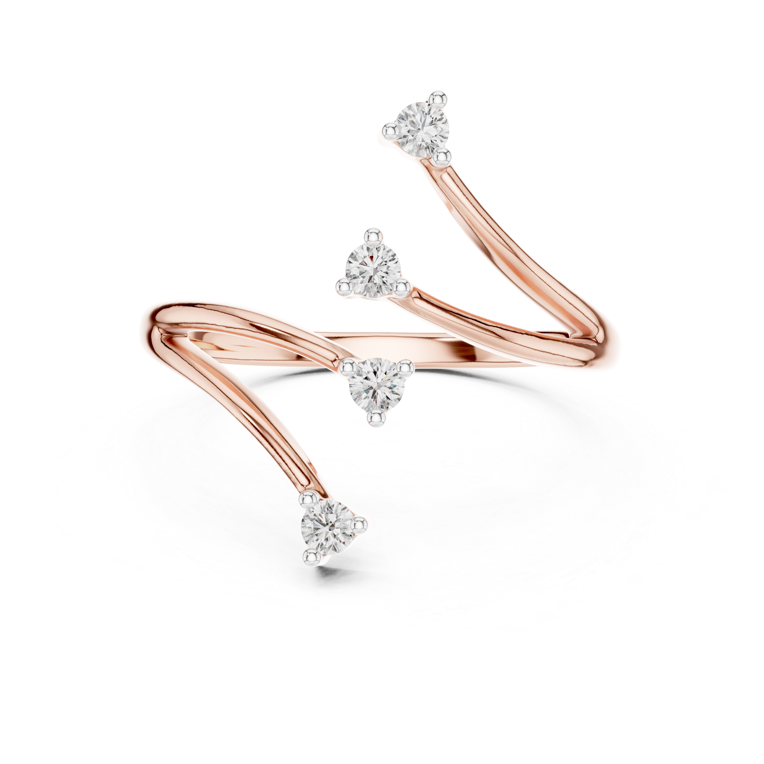 V-Branch Diamond Ring