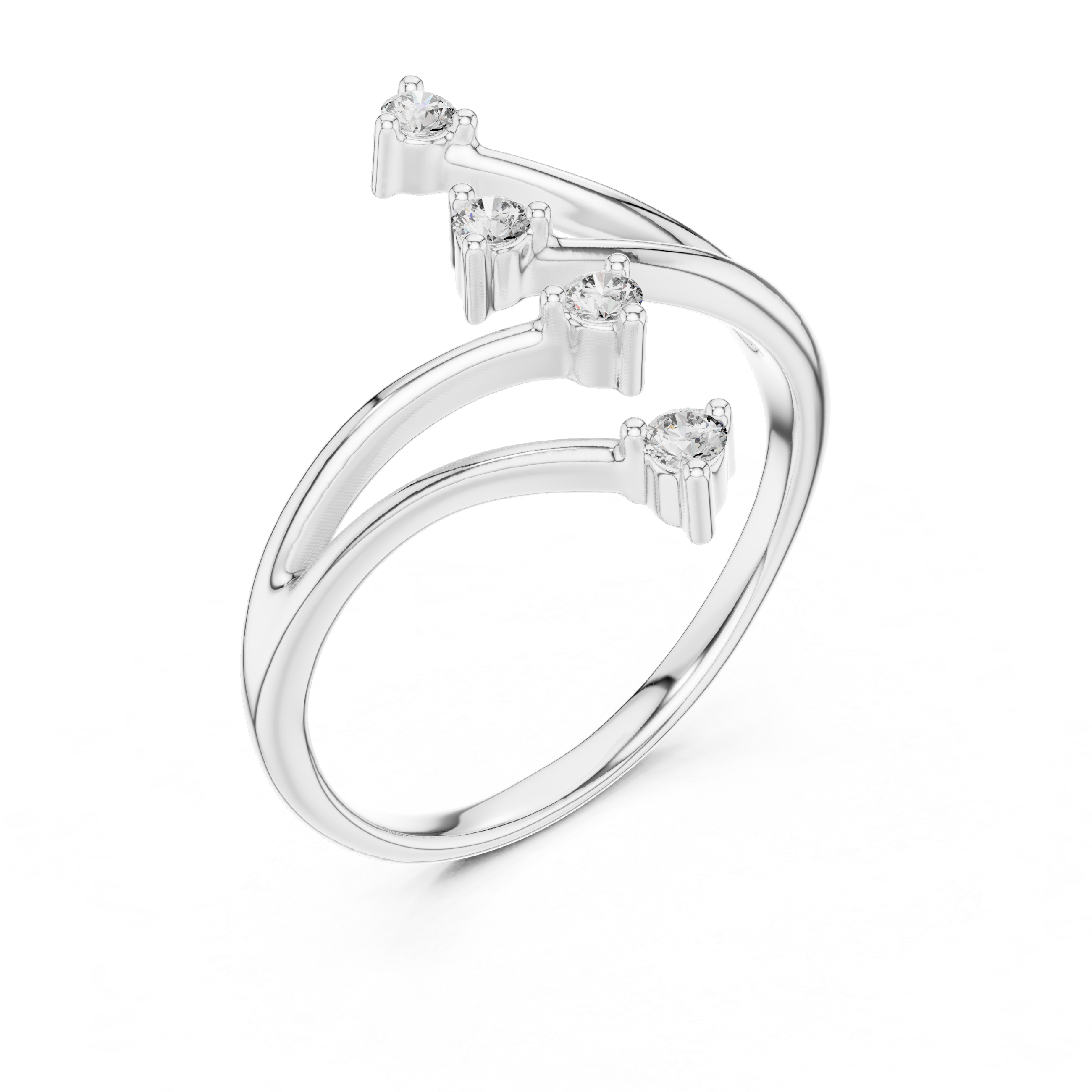 V-Branch Diamond Ring