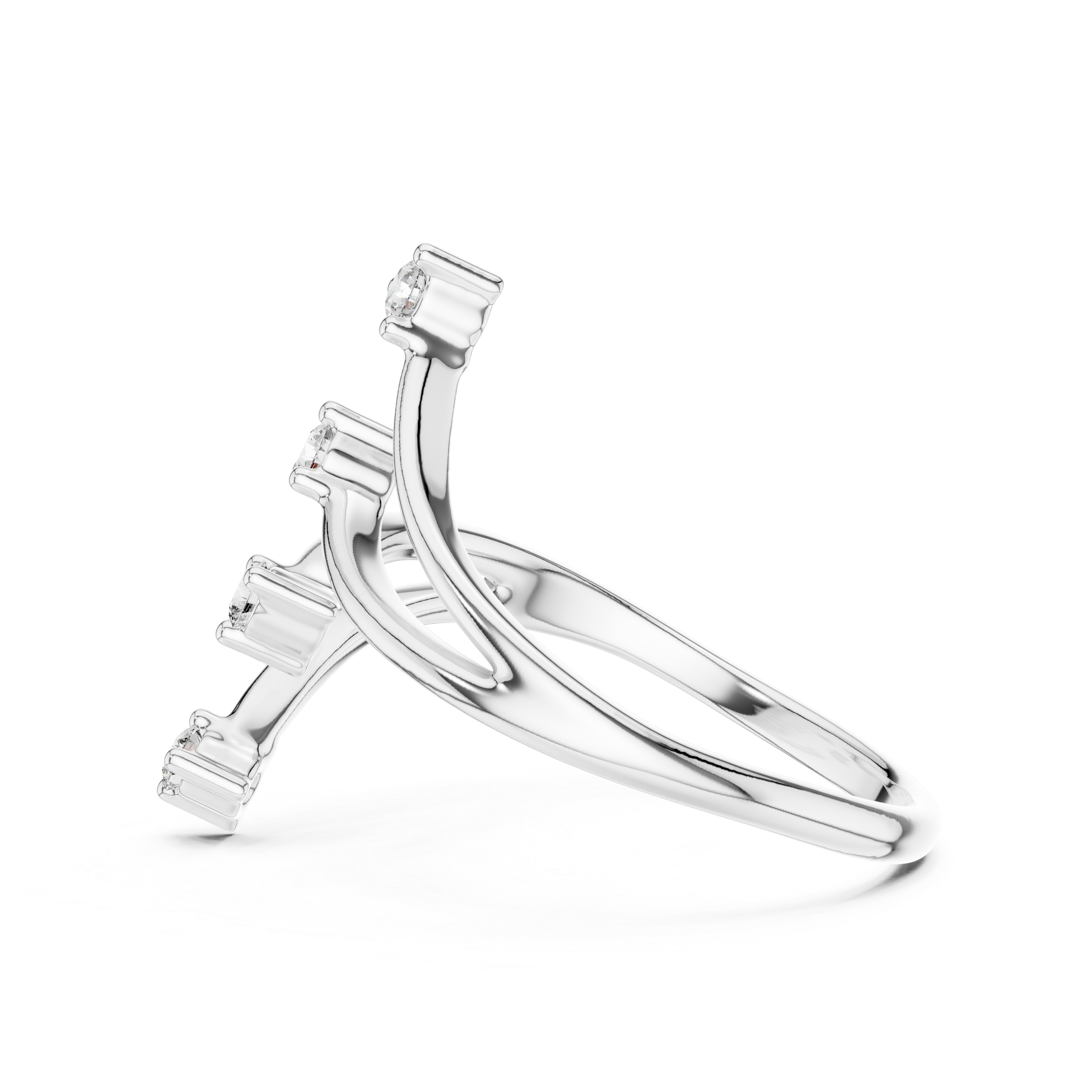 V-Branch Diamond Ring