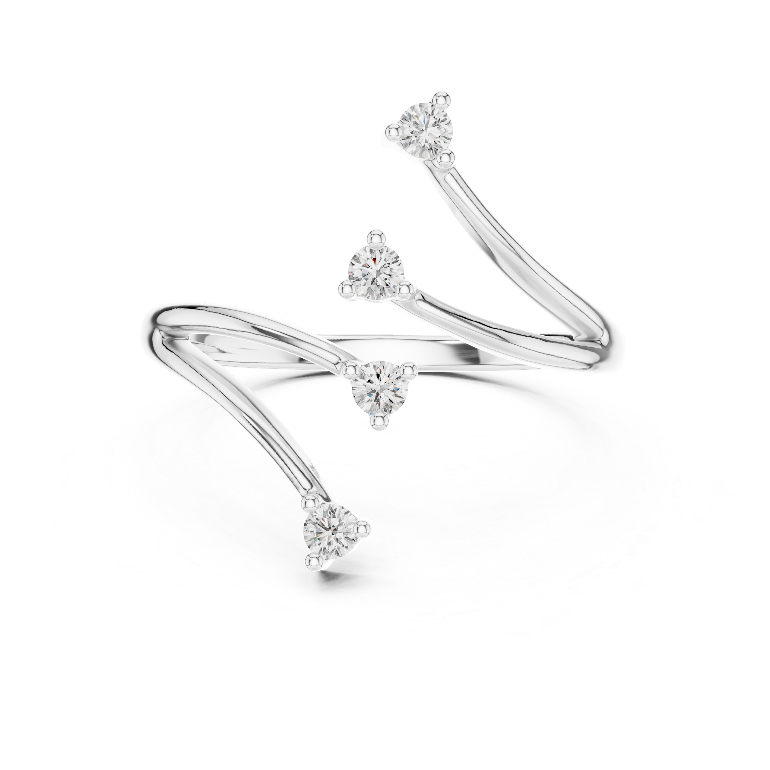 V-Branch Diamond Ring