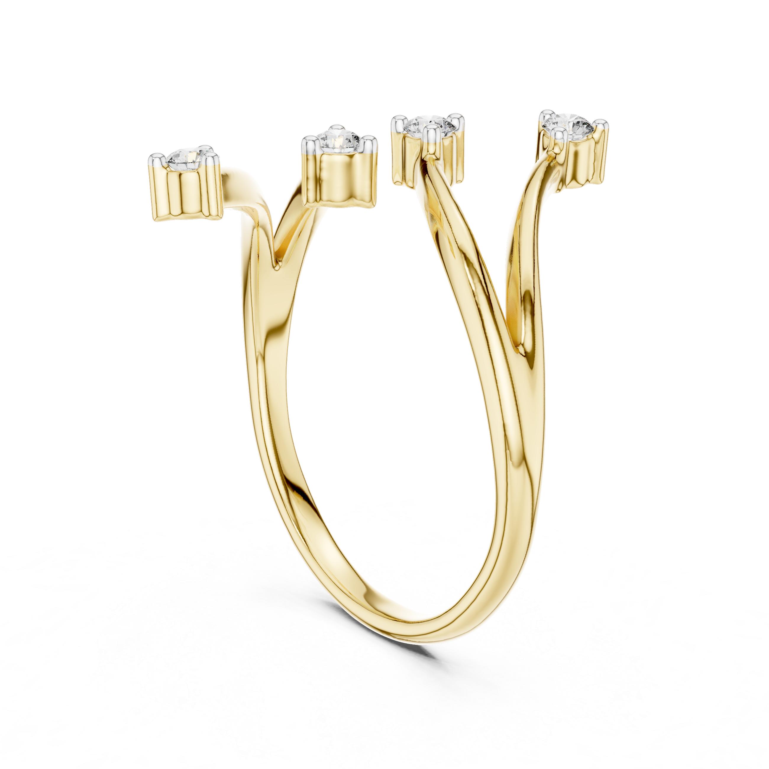 V-Branch Diamond Ring