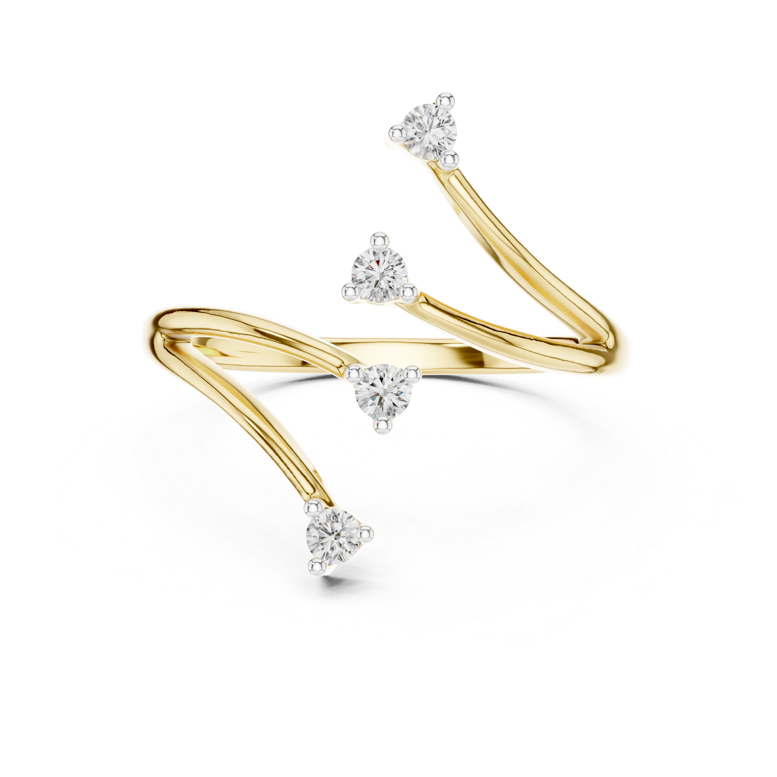 V-Branch Diamond Ring