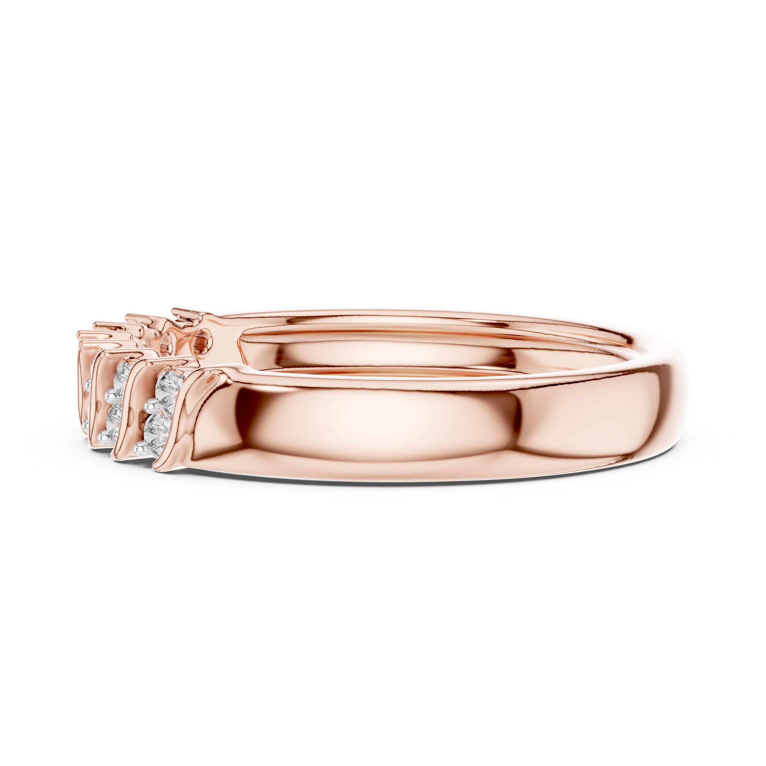 Sculpted Diamond Accent Ring