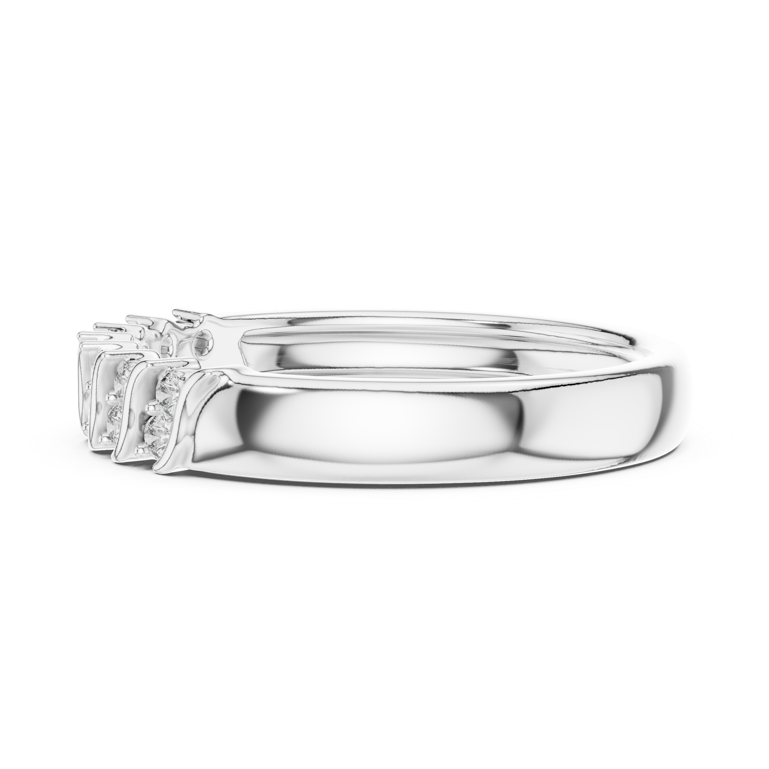 Sculpted Diamond Accent Ring