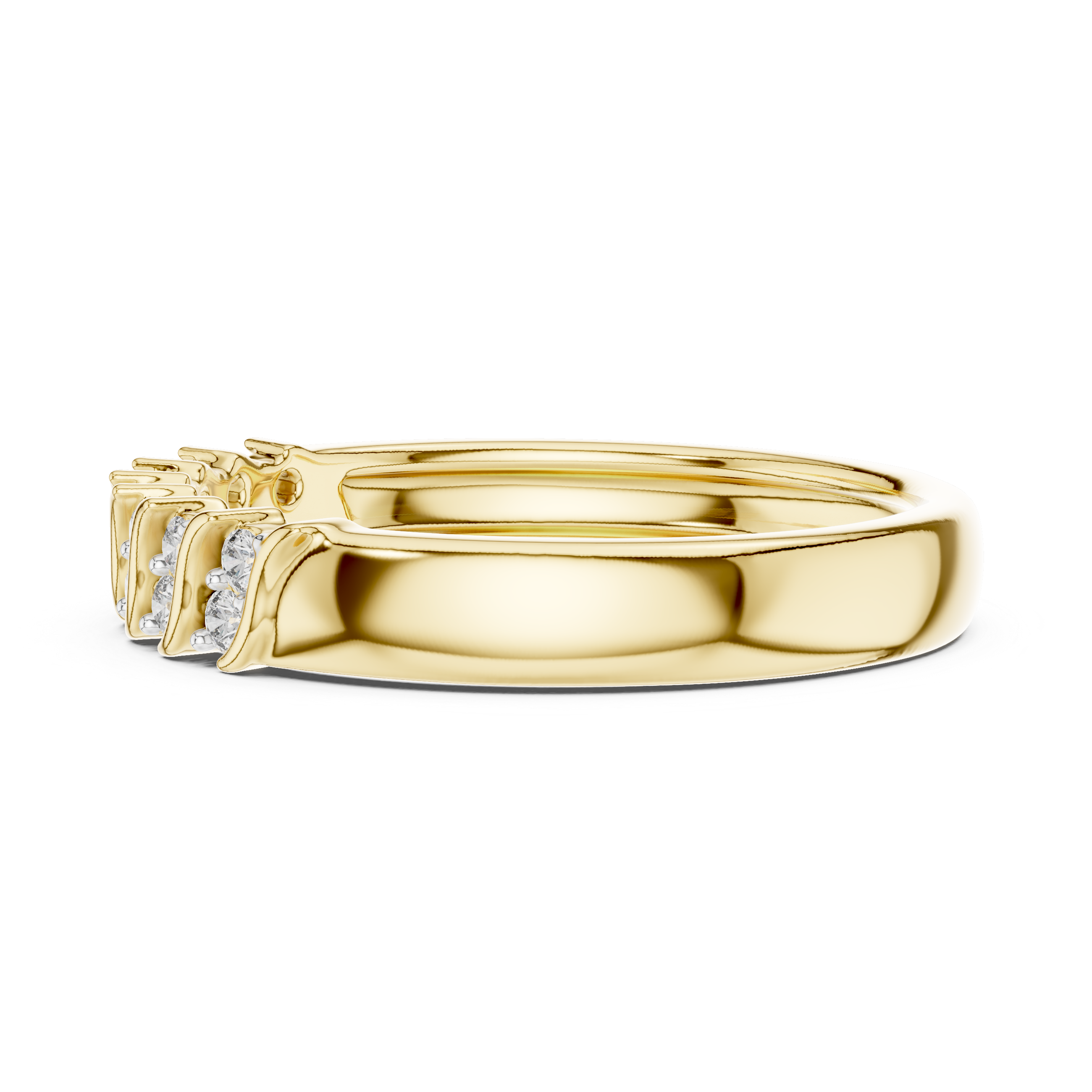 Sculpted Diamond Accent Ring