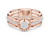 Split Shank Diamond  Ring
