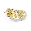 Exquisite Rose Gold Ring with Diamond Detailing